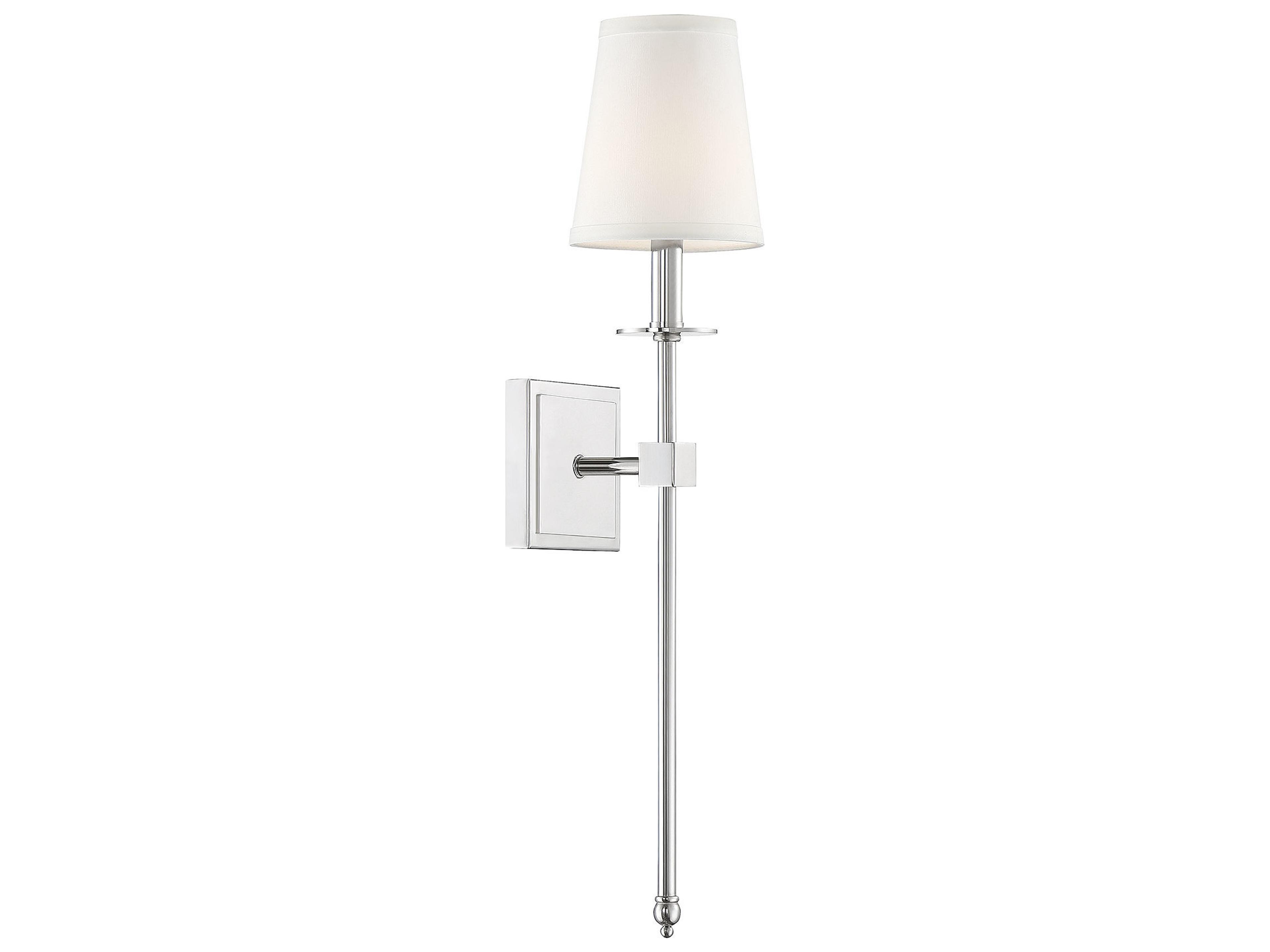 Savoy House Monroe 1-Light Polished Nickel Wall Sconce