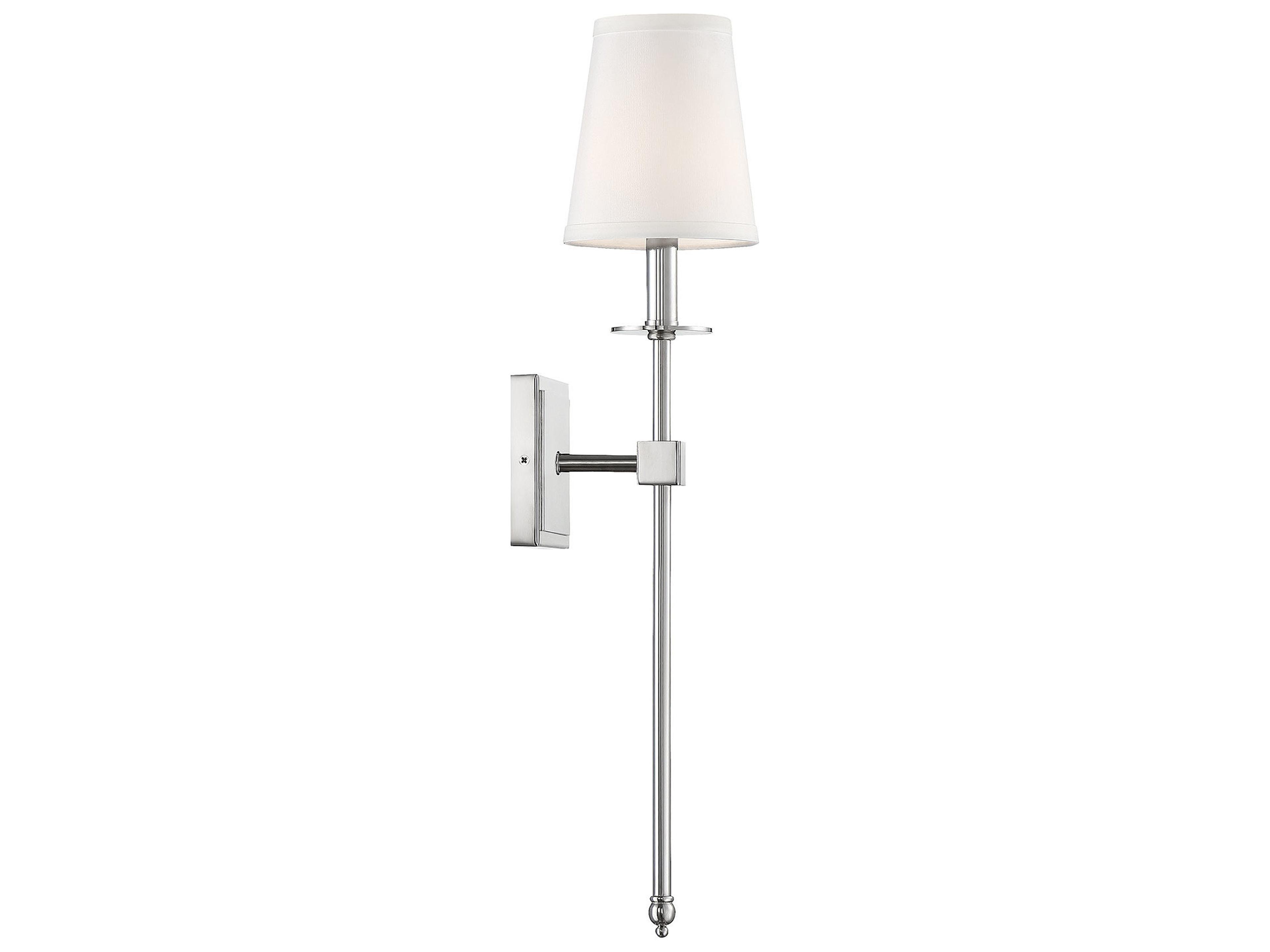 Savoy House Monroe 1-Light Polished Nickel Wall Sconce