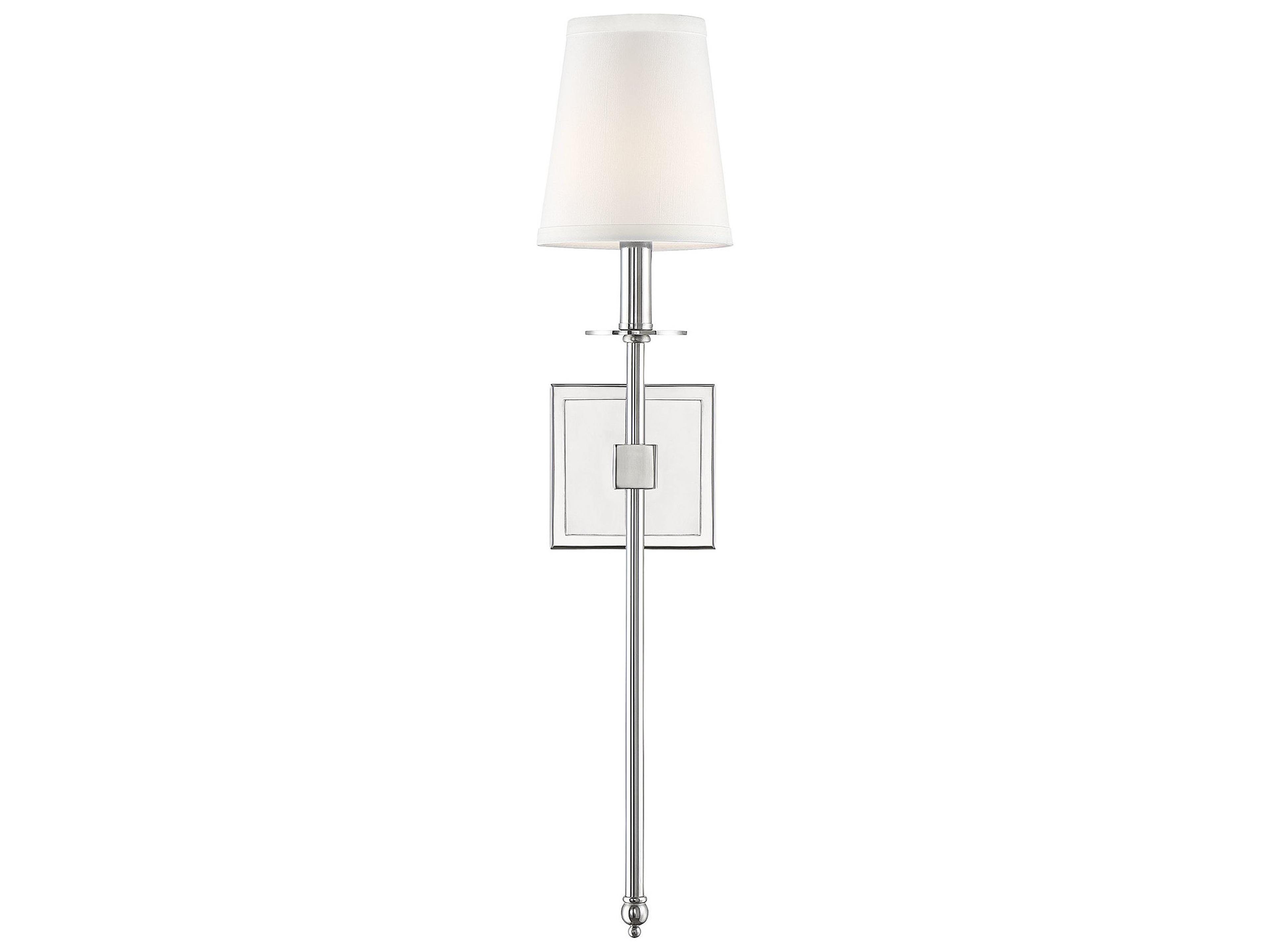 Savoy House Monroe 1-Light Polished Nickel Wall Sconce