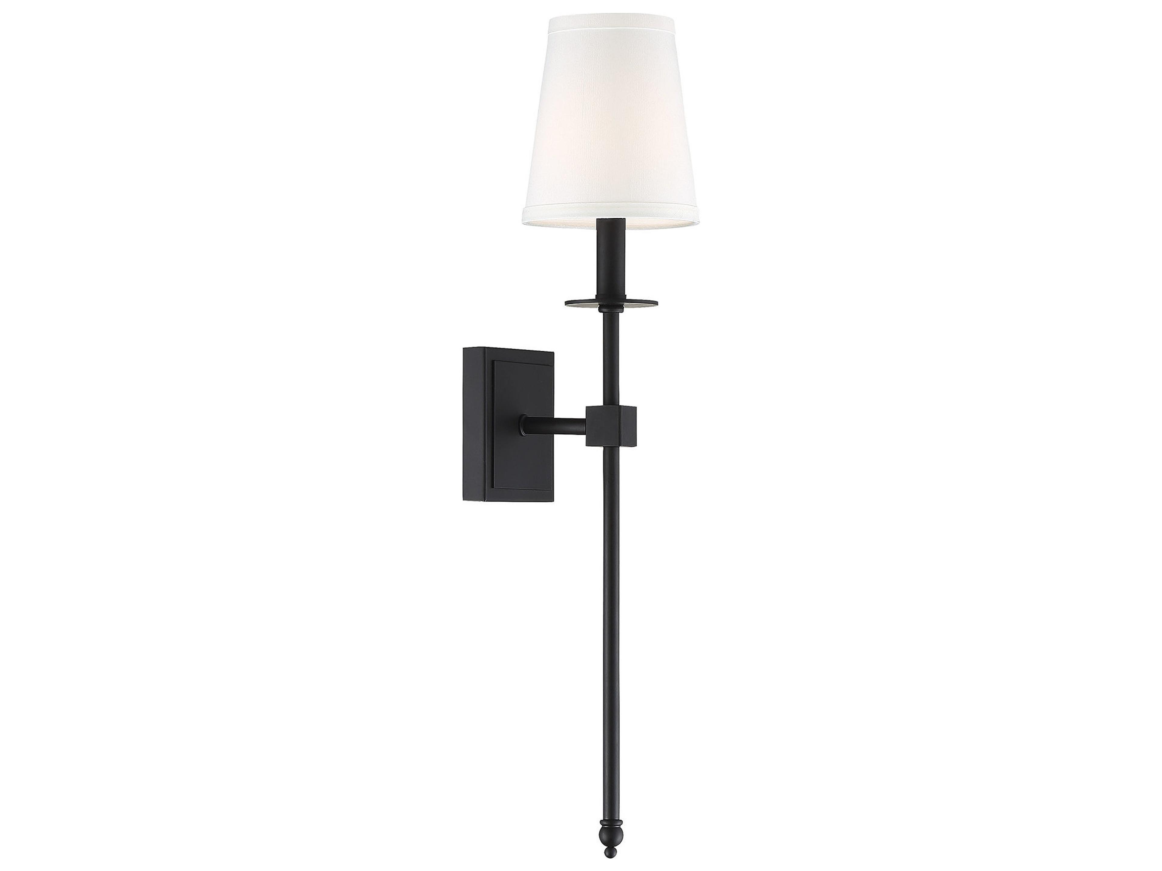 Savoy House Monroe 1-Light Matte Black Wall Sconce