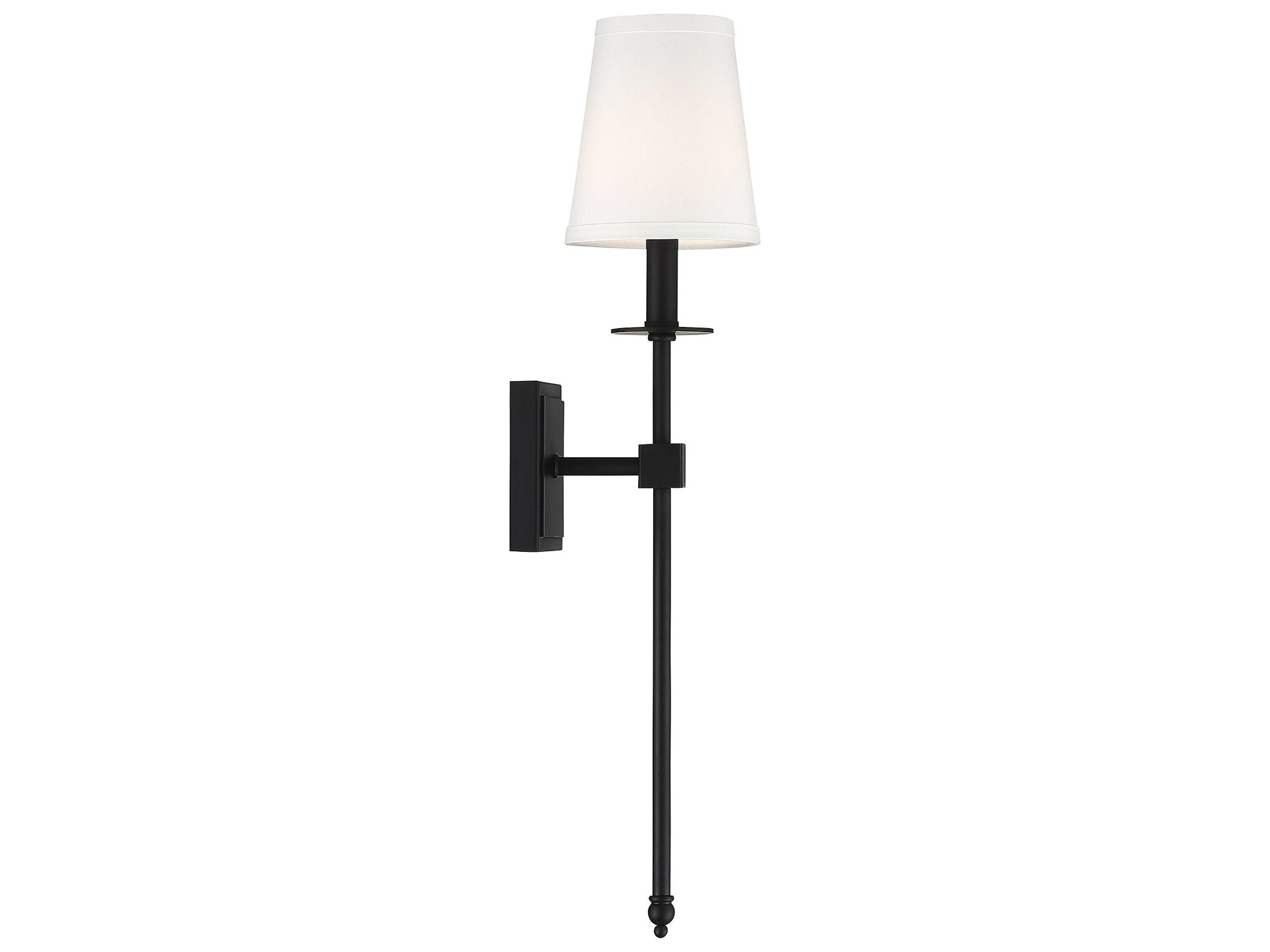 Savoy House Monroe 1-Light Matte Black Wall Sconce
