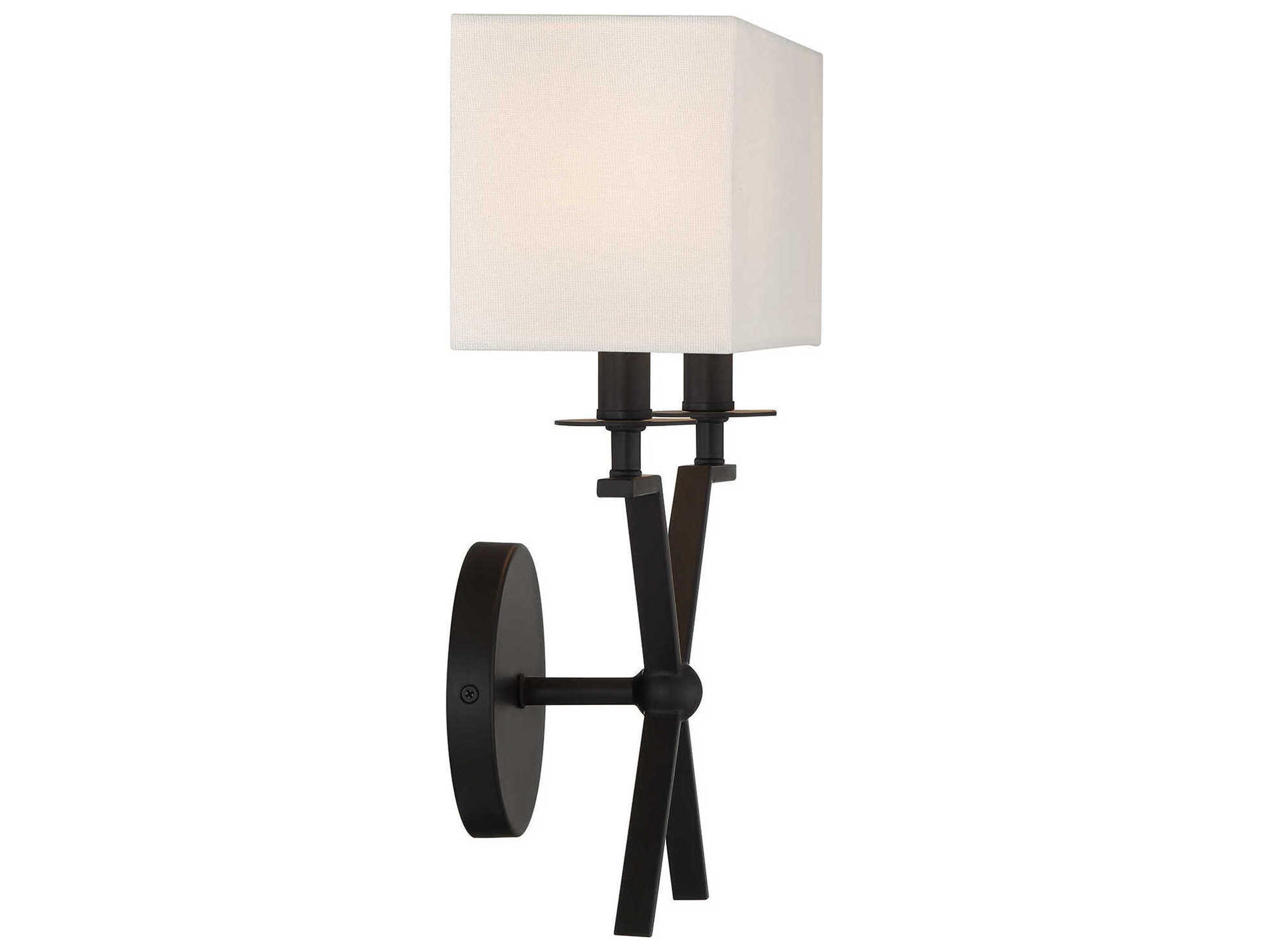 Savoy House Arondale 2-Light Matte Black Wall Sconce