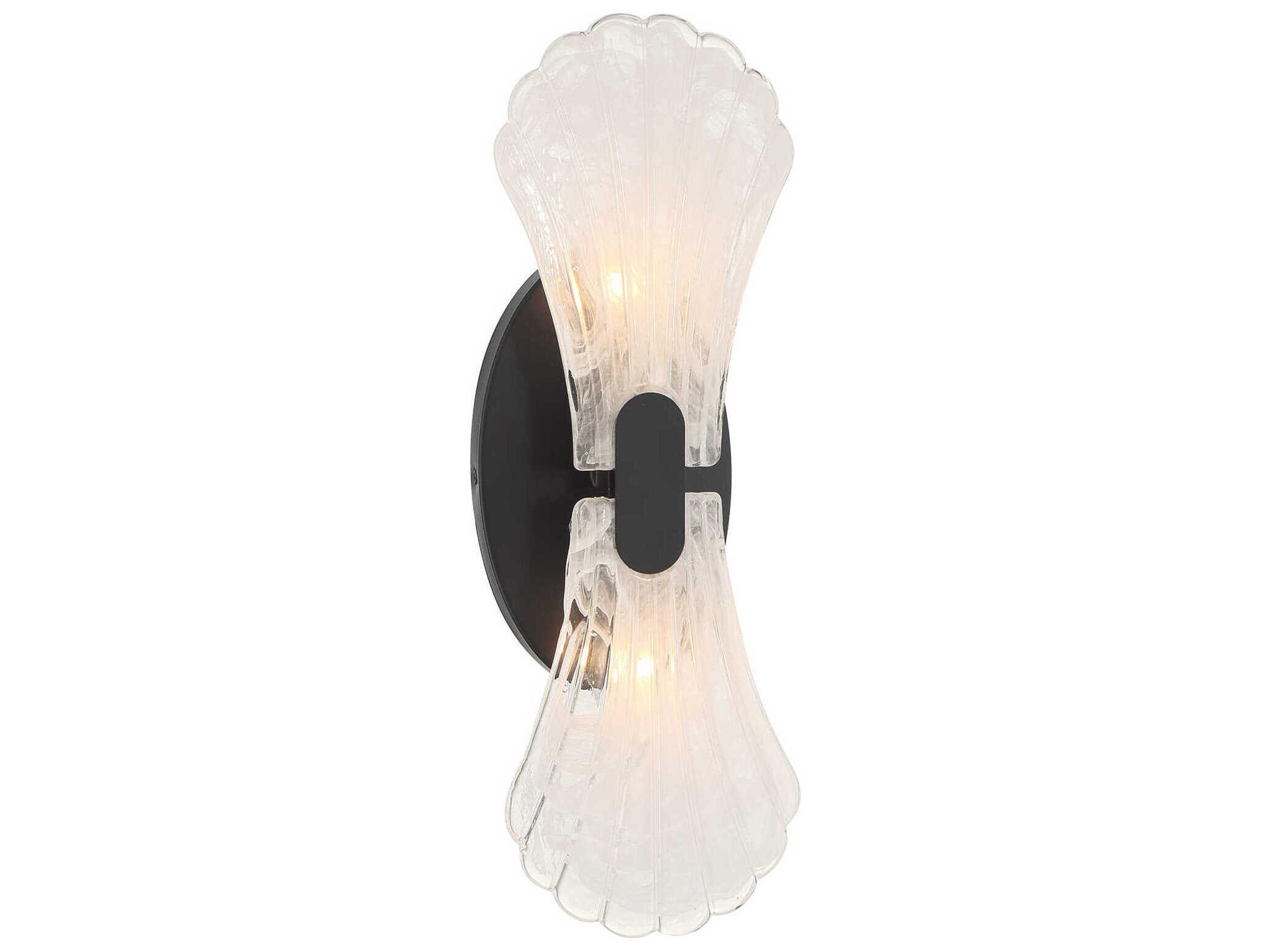 Bancroft 2-Light Matte Black Wall Sconce