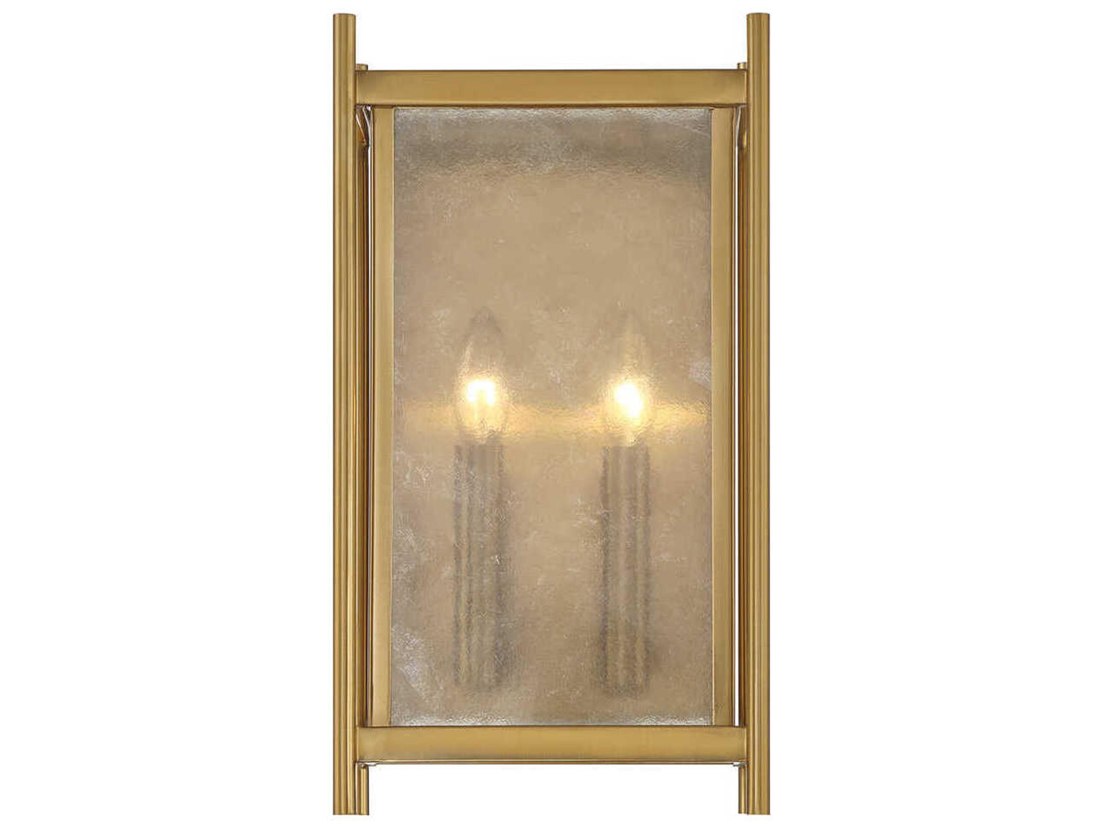 Savoy House Jacobs 2-Light Warm Brass Wall Sconce