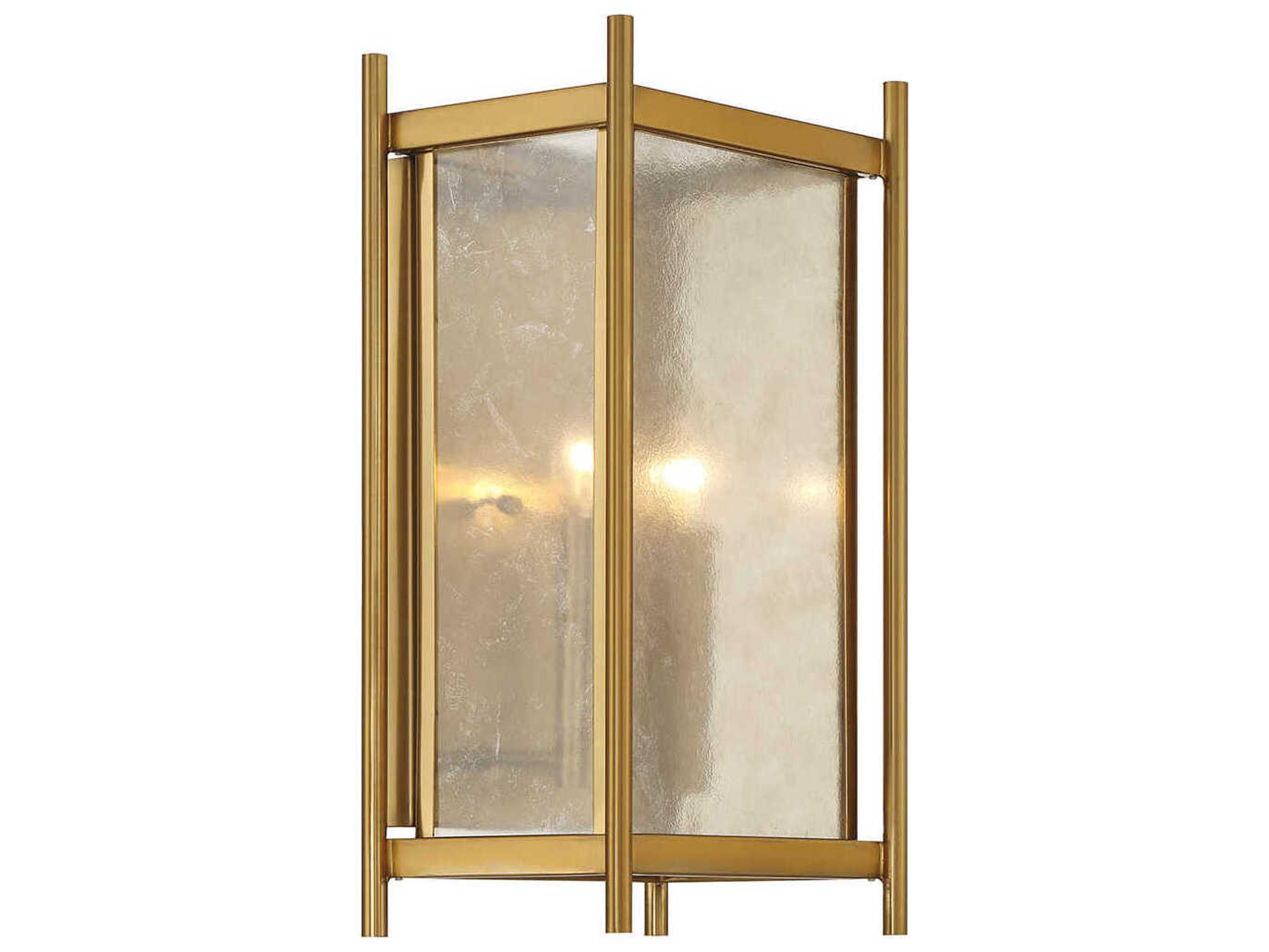 Savoy House Jacobs 2-Light Warm Brass Wall Sconce