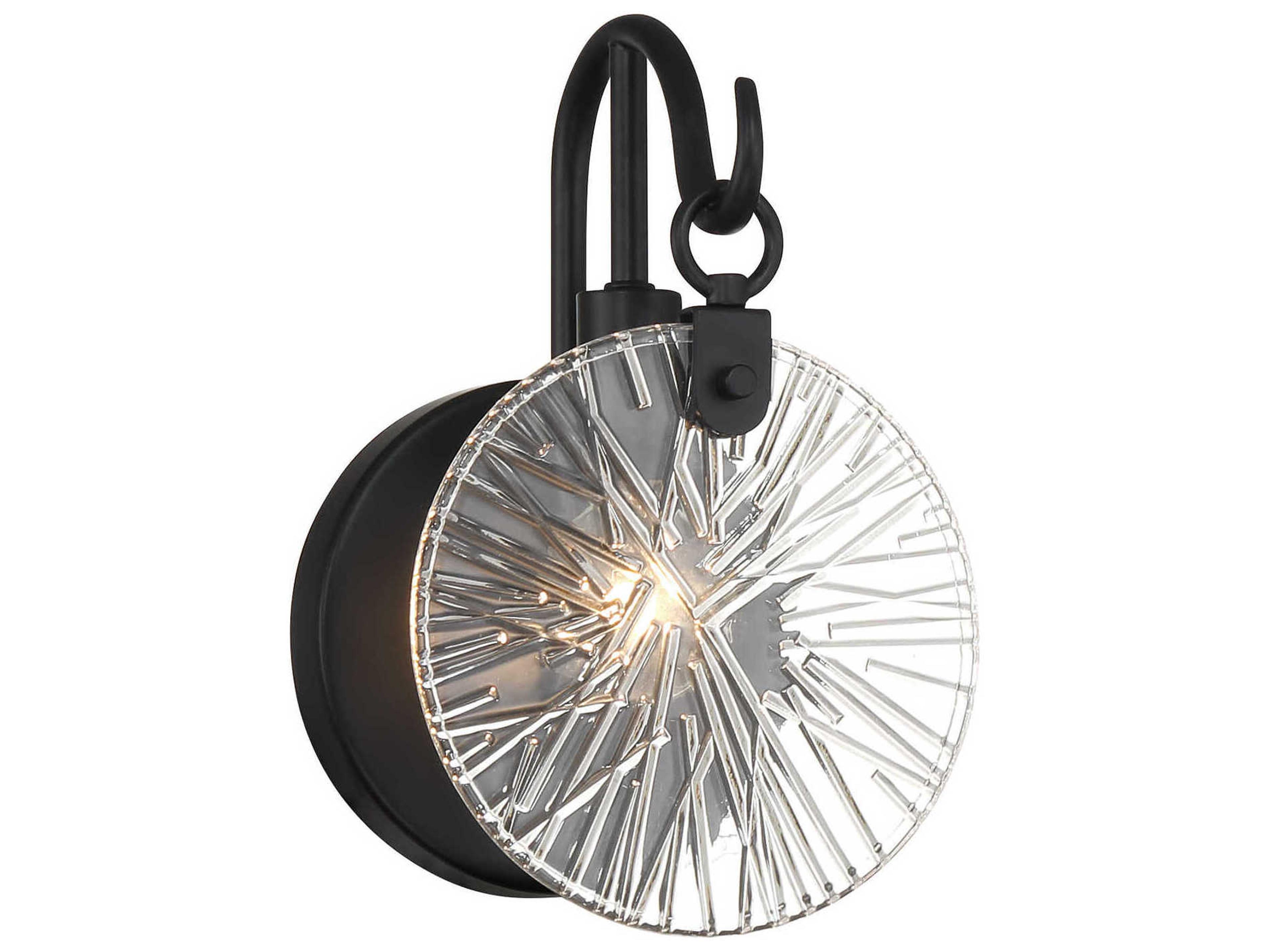 Addison 1-Light Matte Black Vanity Light