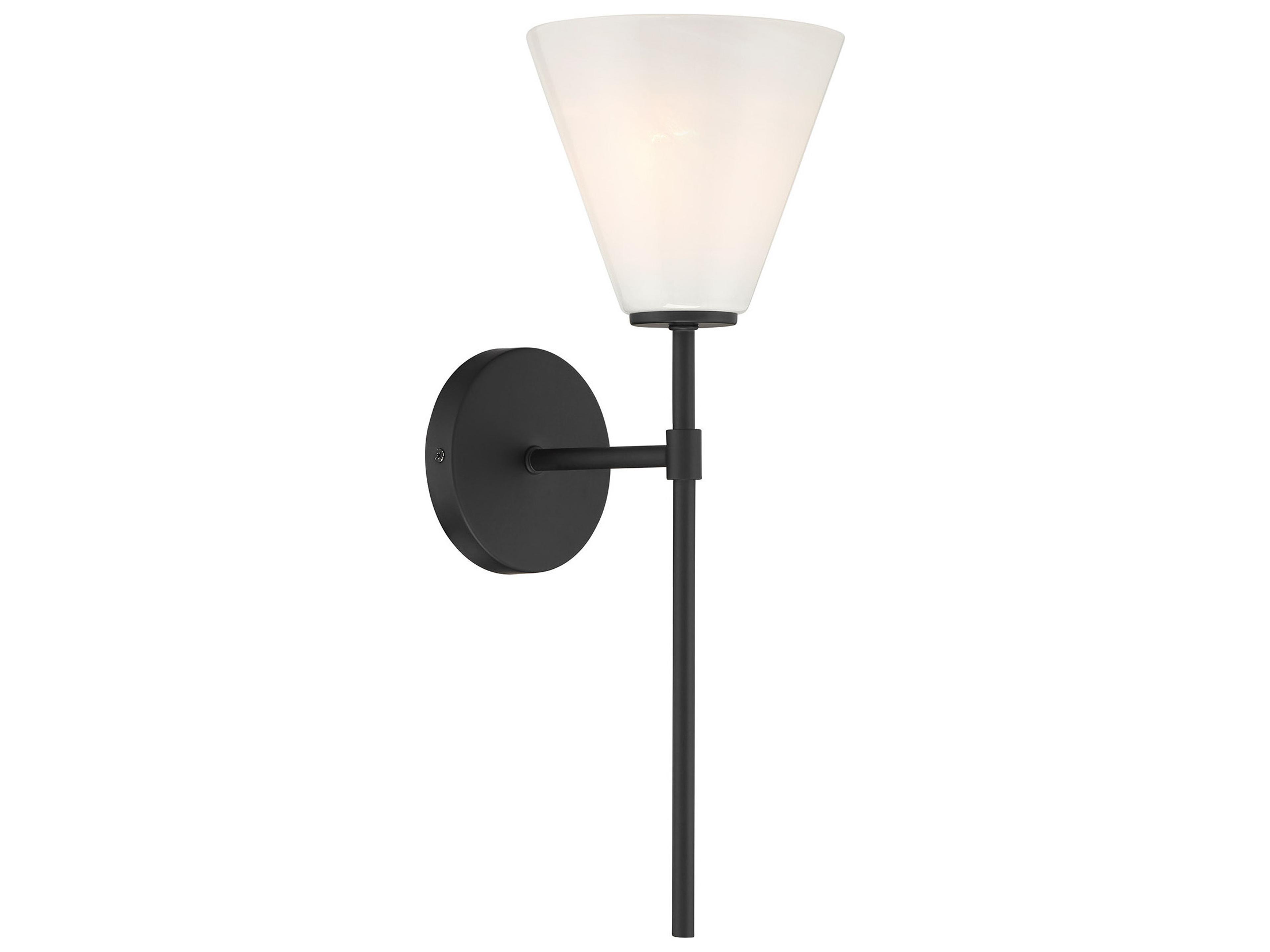 Savoy House Blair 1-Light Matte Black Wall Sconce