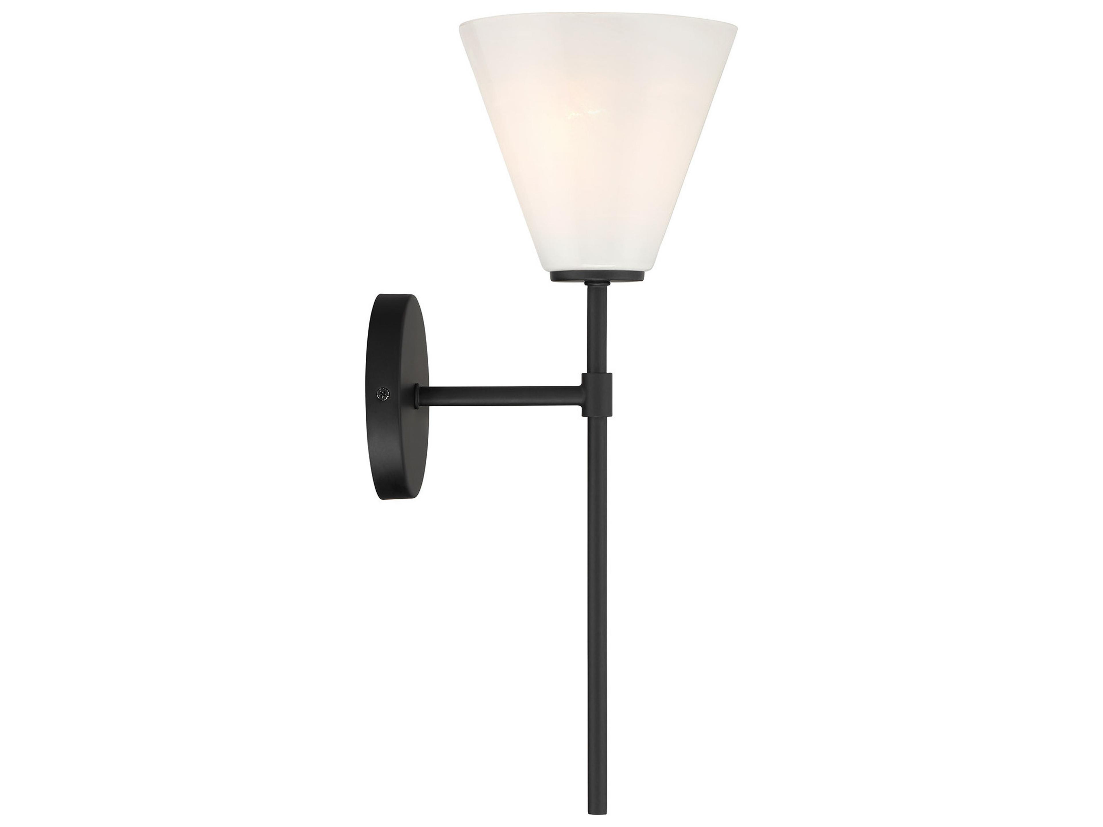 Savoy House Blair 1-Light Matte Black Wall Sconce