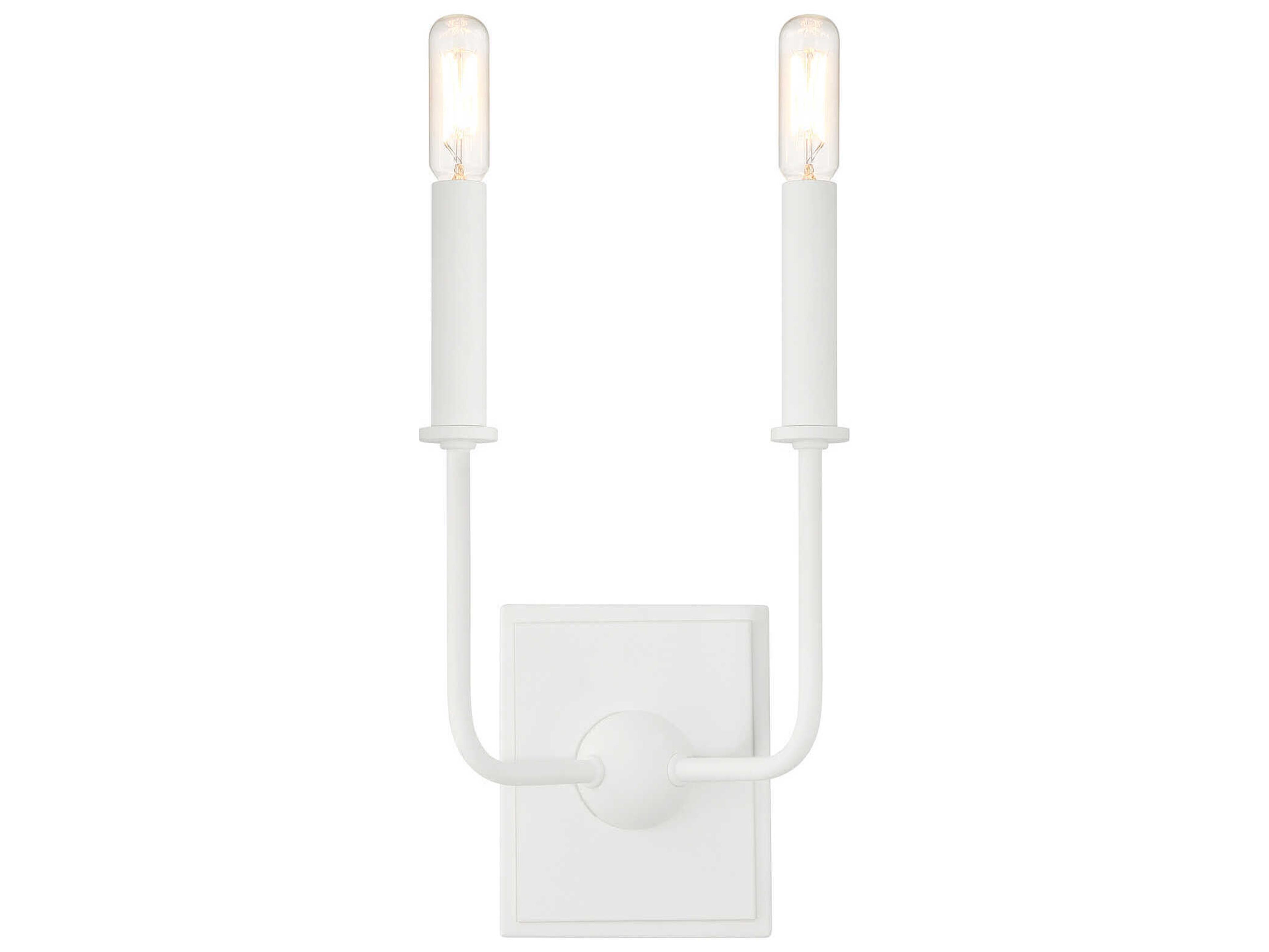 Avondale 2-Light Bisque White Wall Sconce