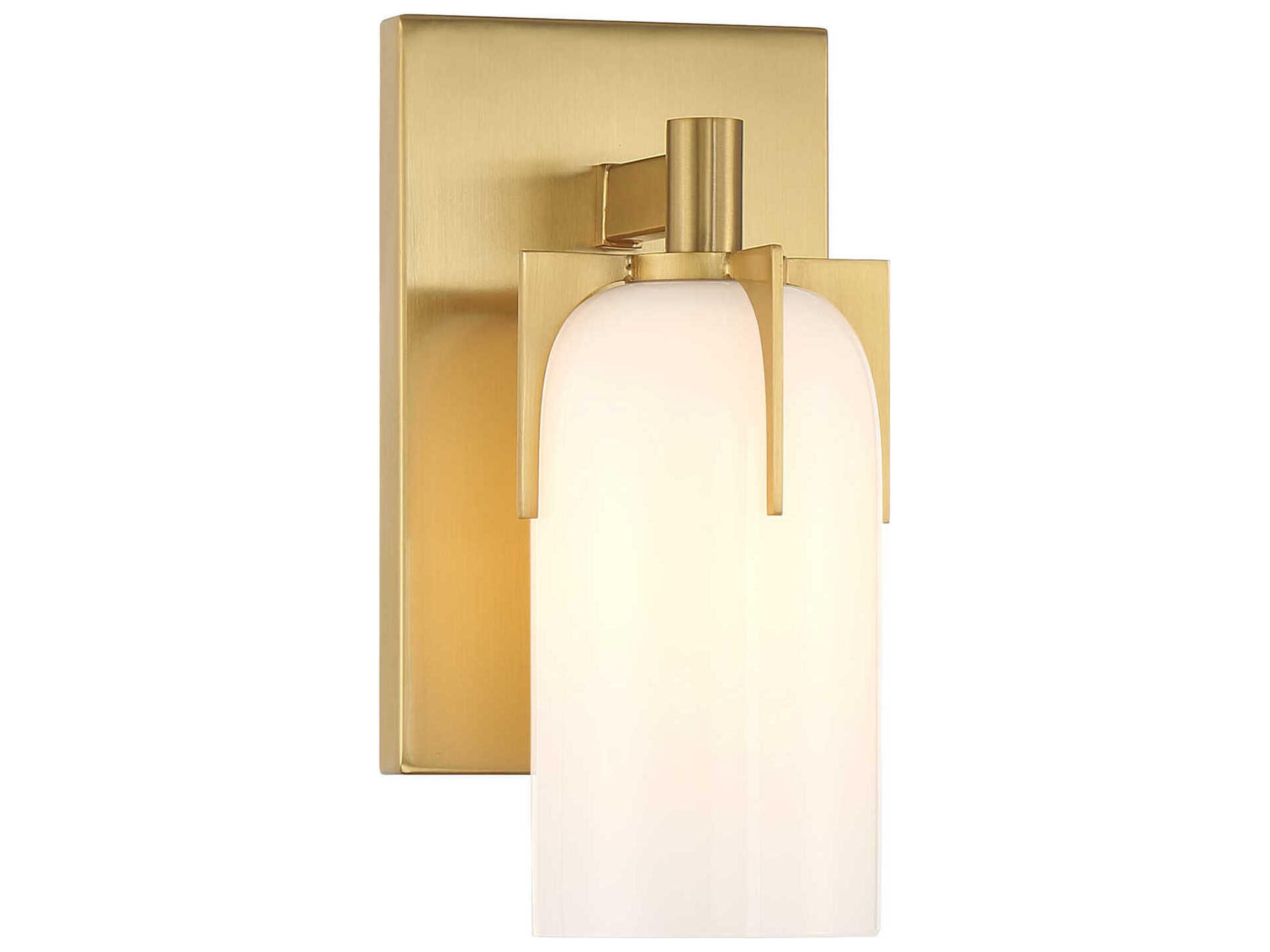 Caldwell 1-Light Warm Brass Vanity Light