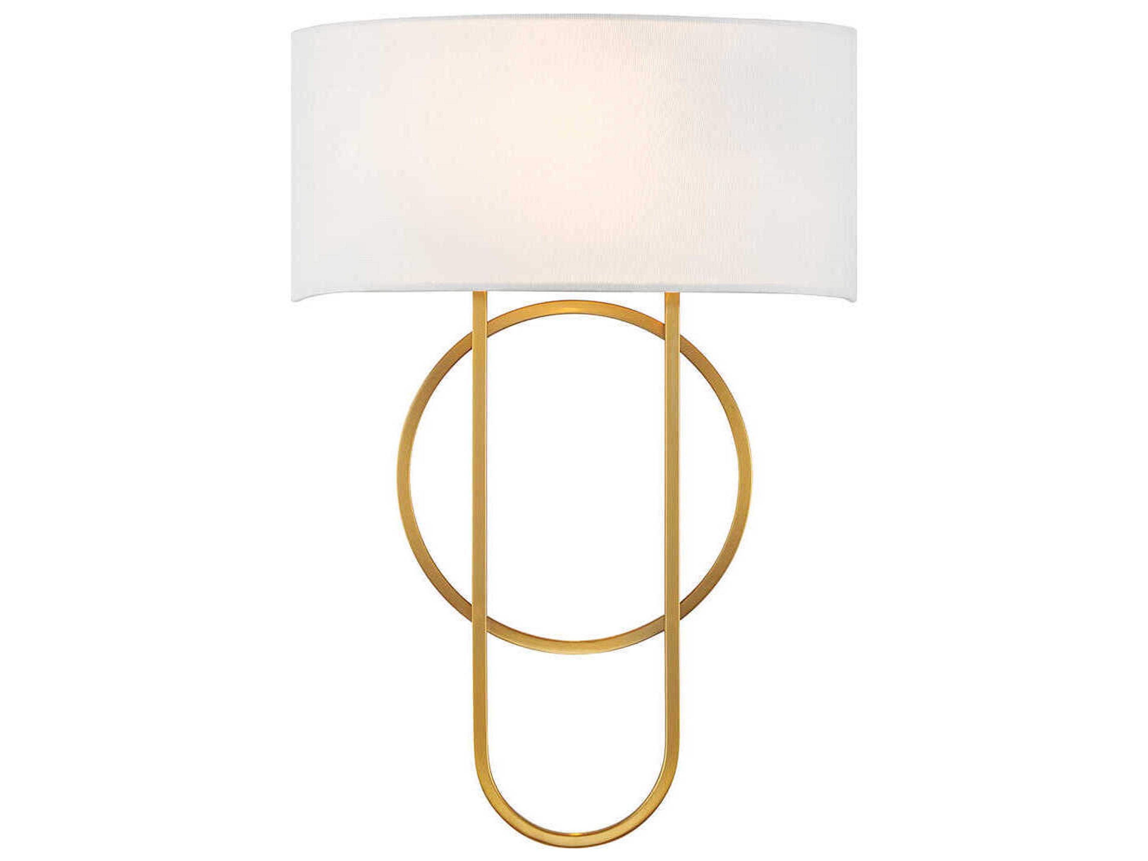Tempe 2-Light Warm Brass Wall Sconce