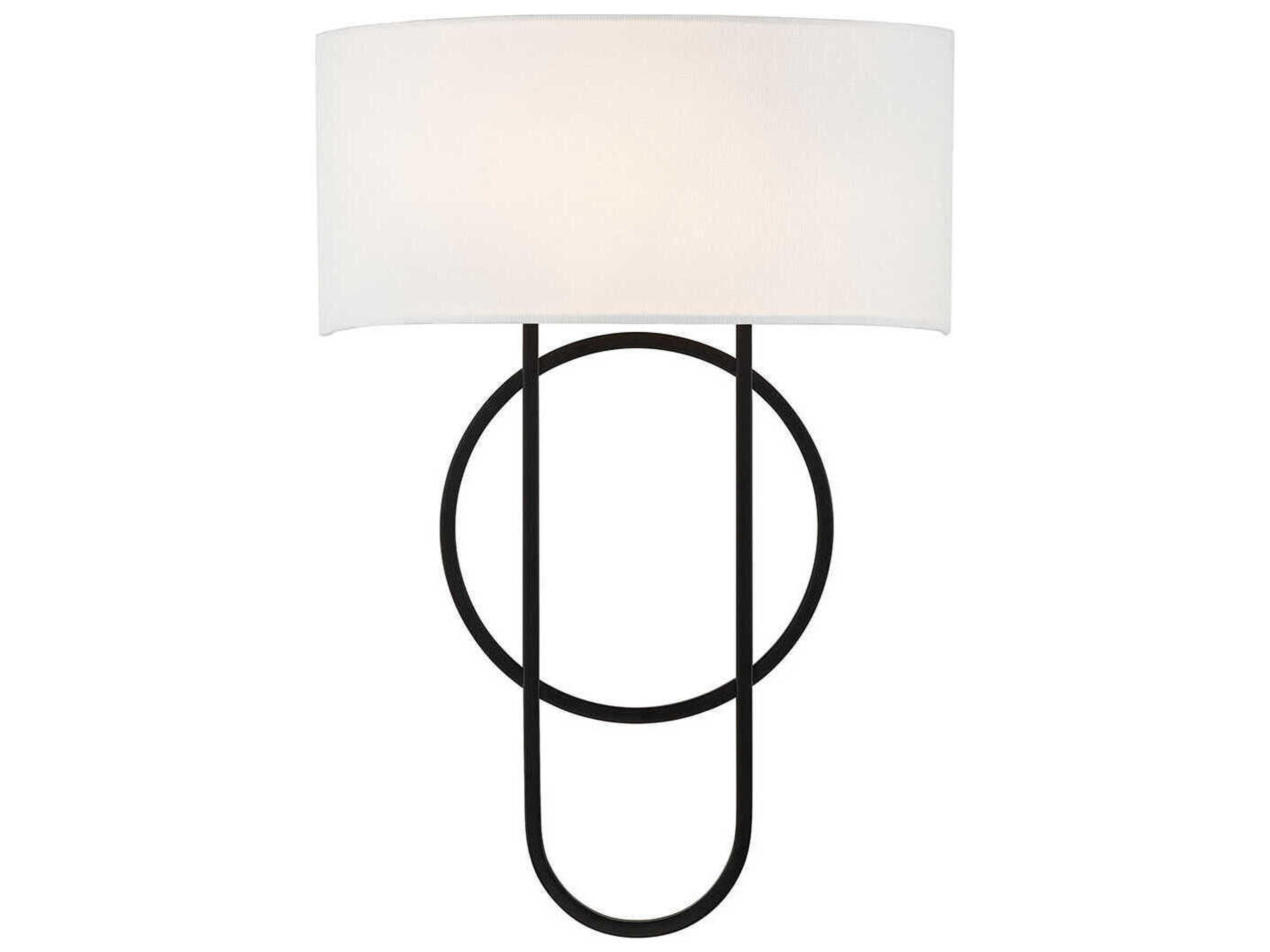 Tempe 2-Light Matte Black Wall Sconce