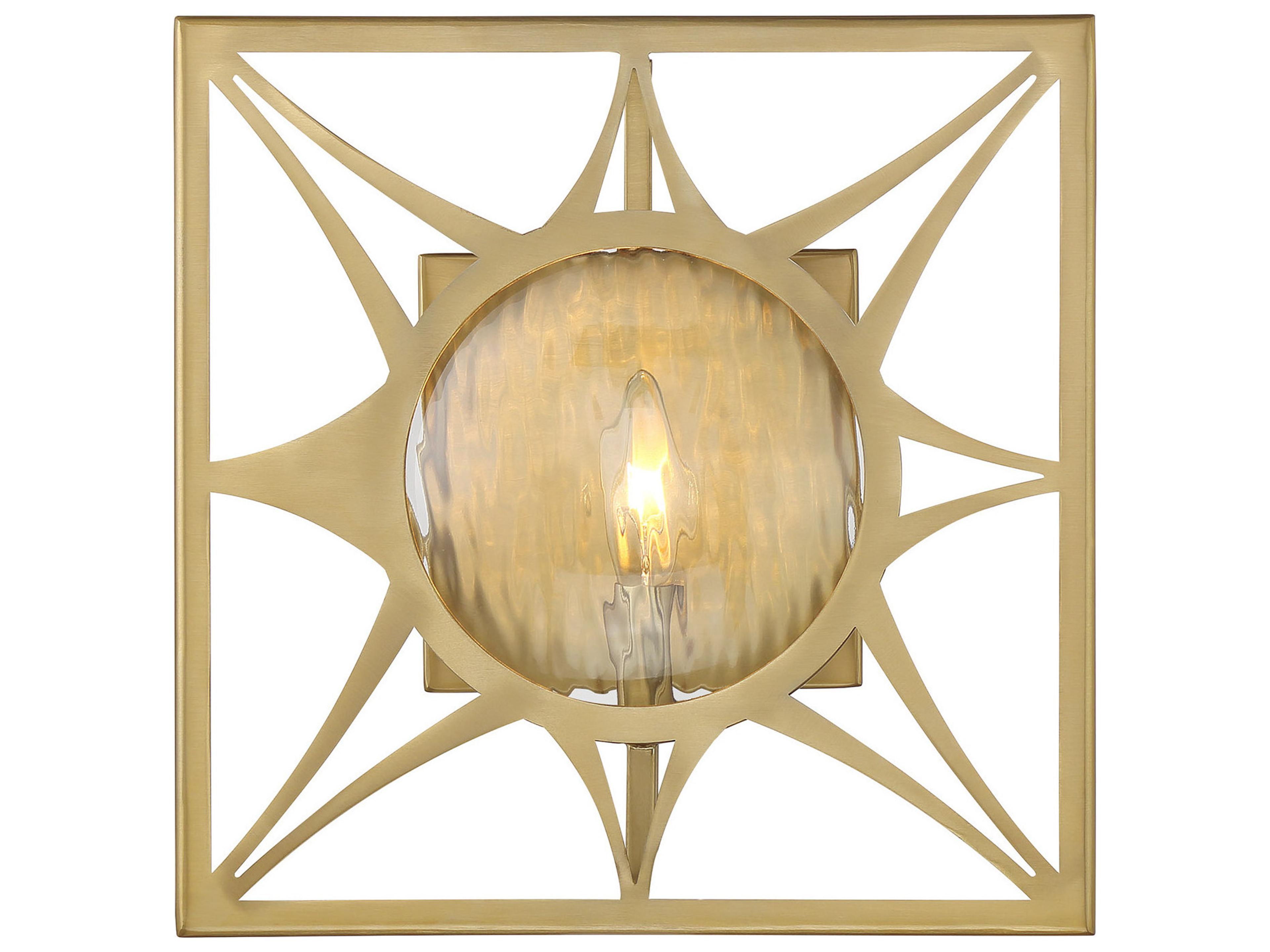 Balfour 1-Light Warm Brass Wall Sconce