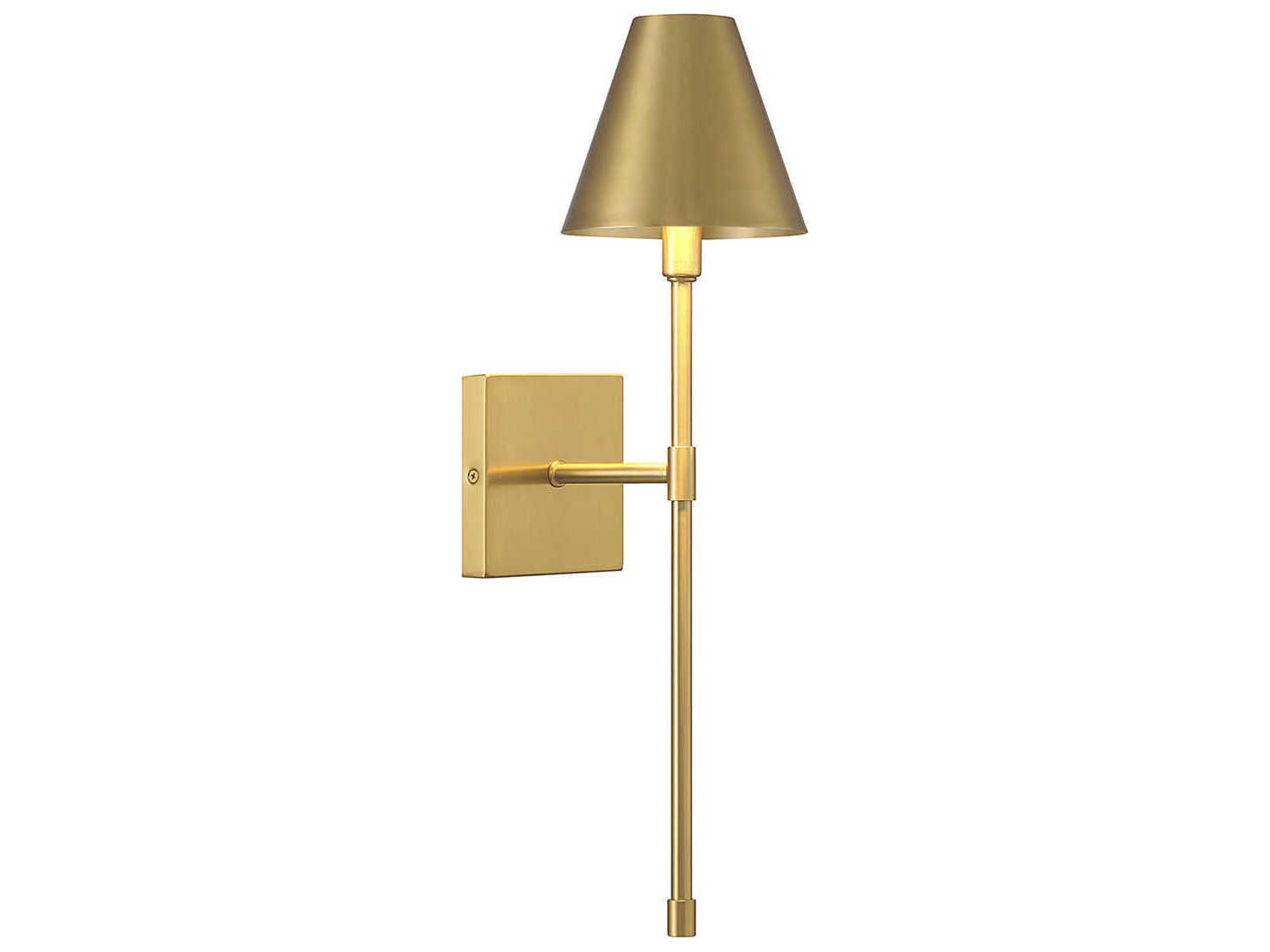 Jefferson 1-Light Warm Brass Wall Sconce