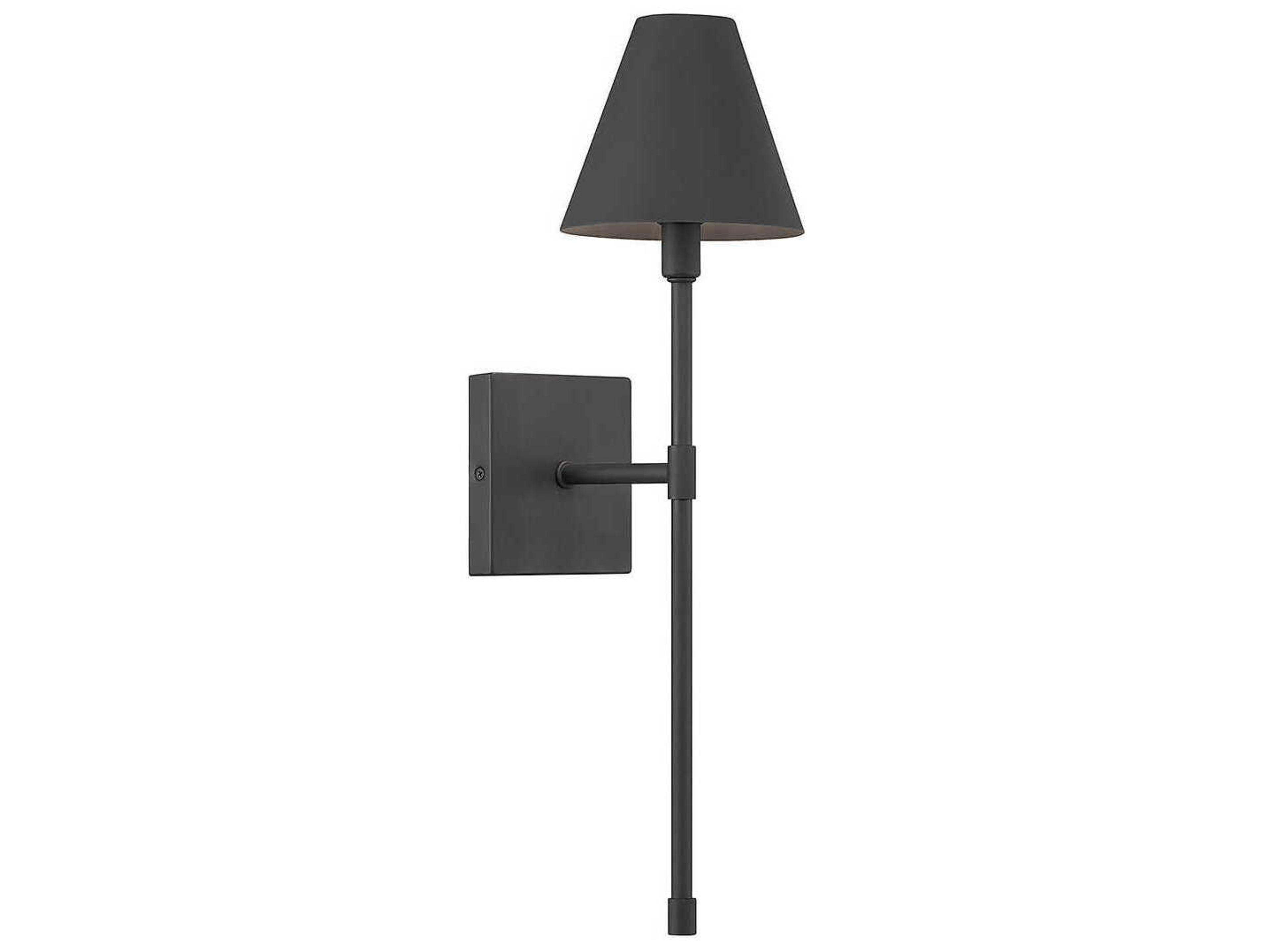 Jefferson 1-Light Matte Black Wall Sconce