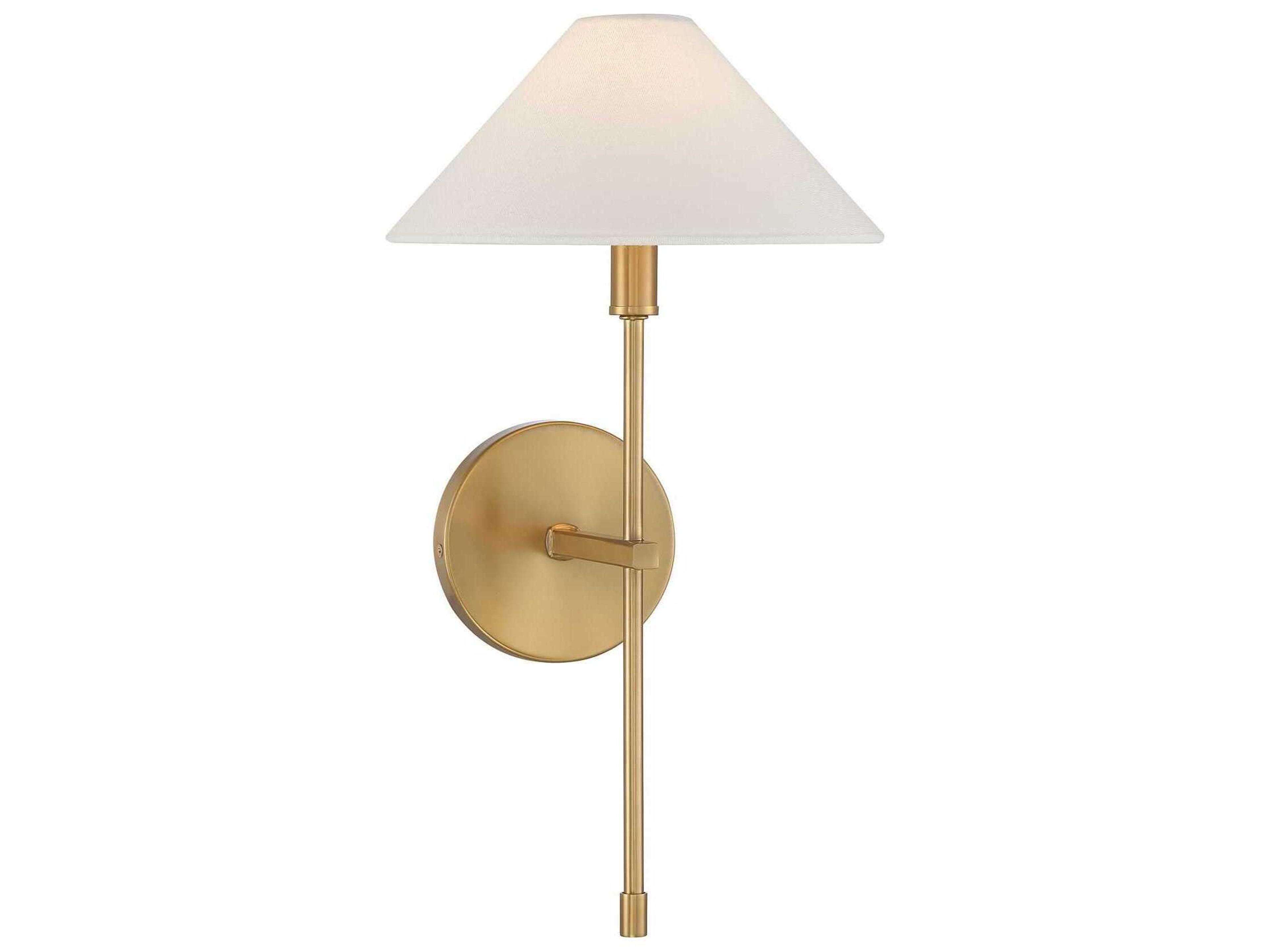 Avon 1-Light Warm Brass Wall Sconce