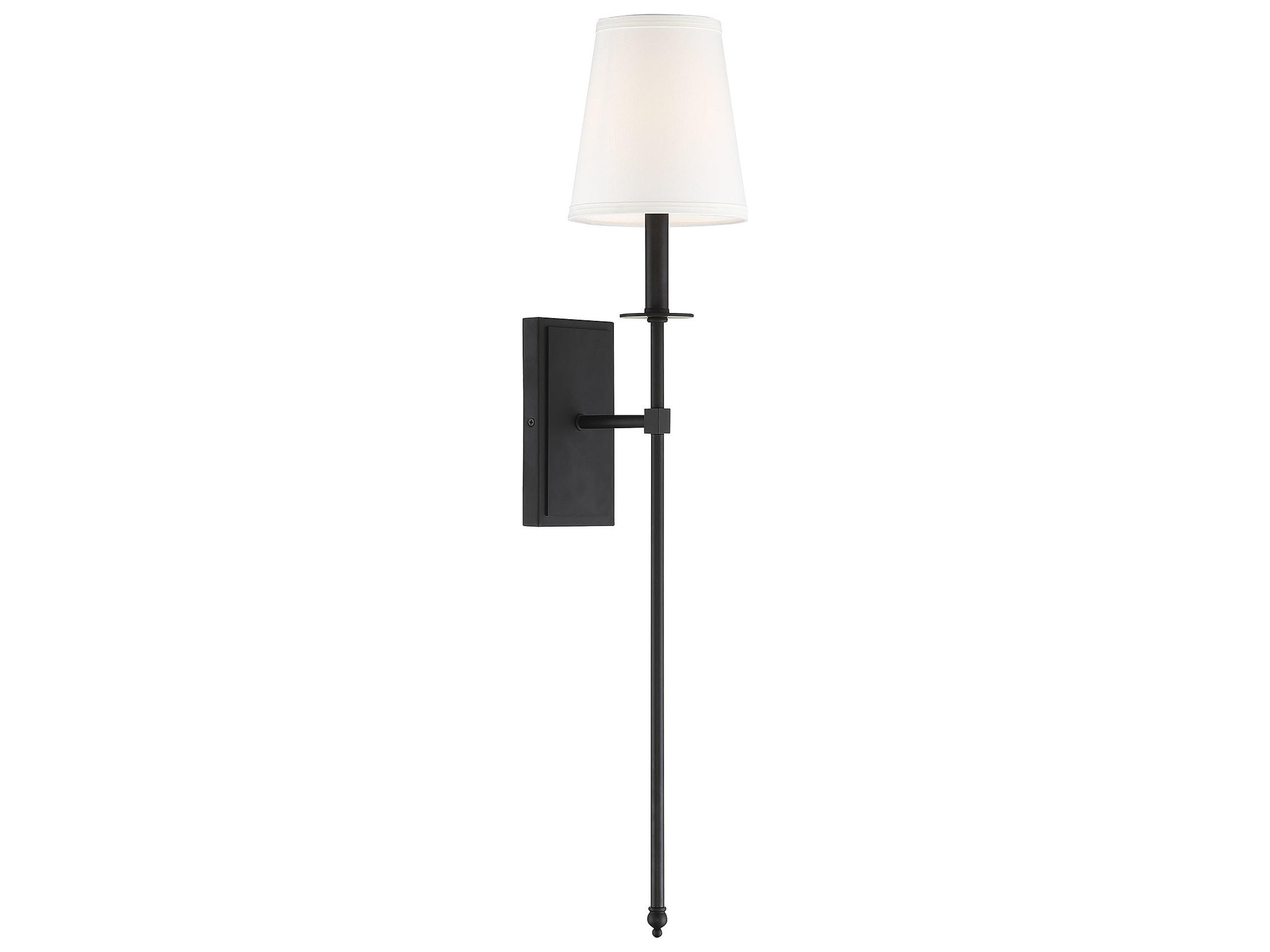 Savoy House Monroe 1-Light Matte Black Wall Sconce