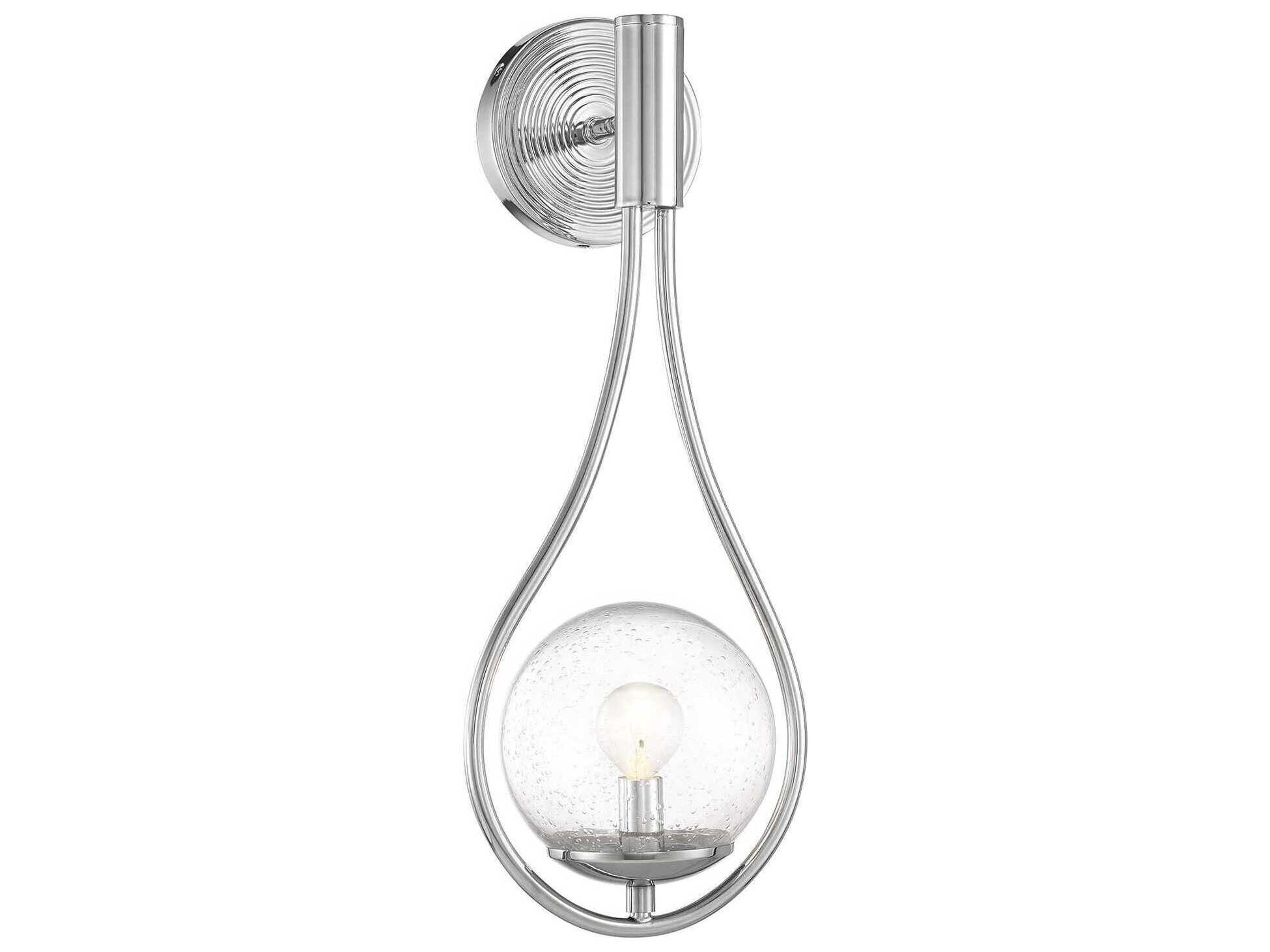 Encino 1-Light Polished Chrome Wall Sconce