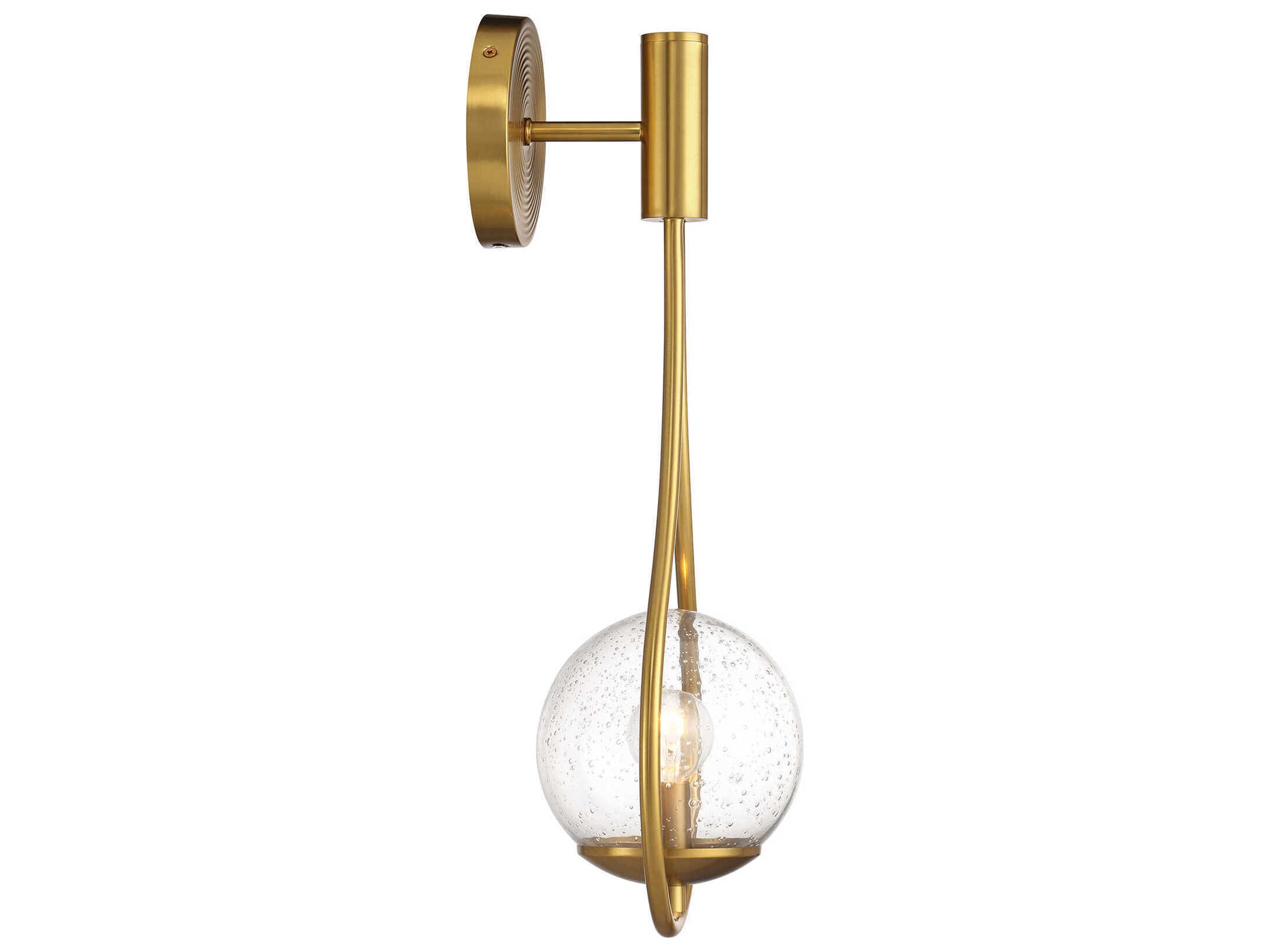 Savoy House Encino 1-Light Warm Brass Wall Sconce