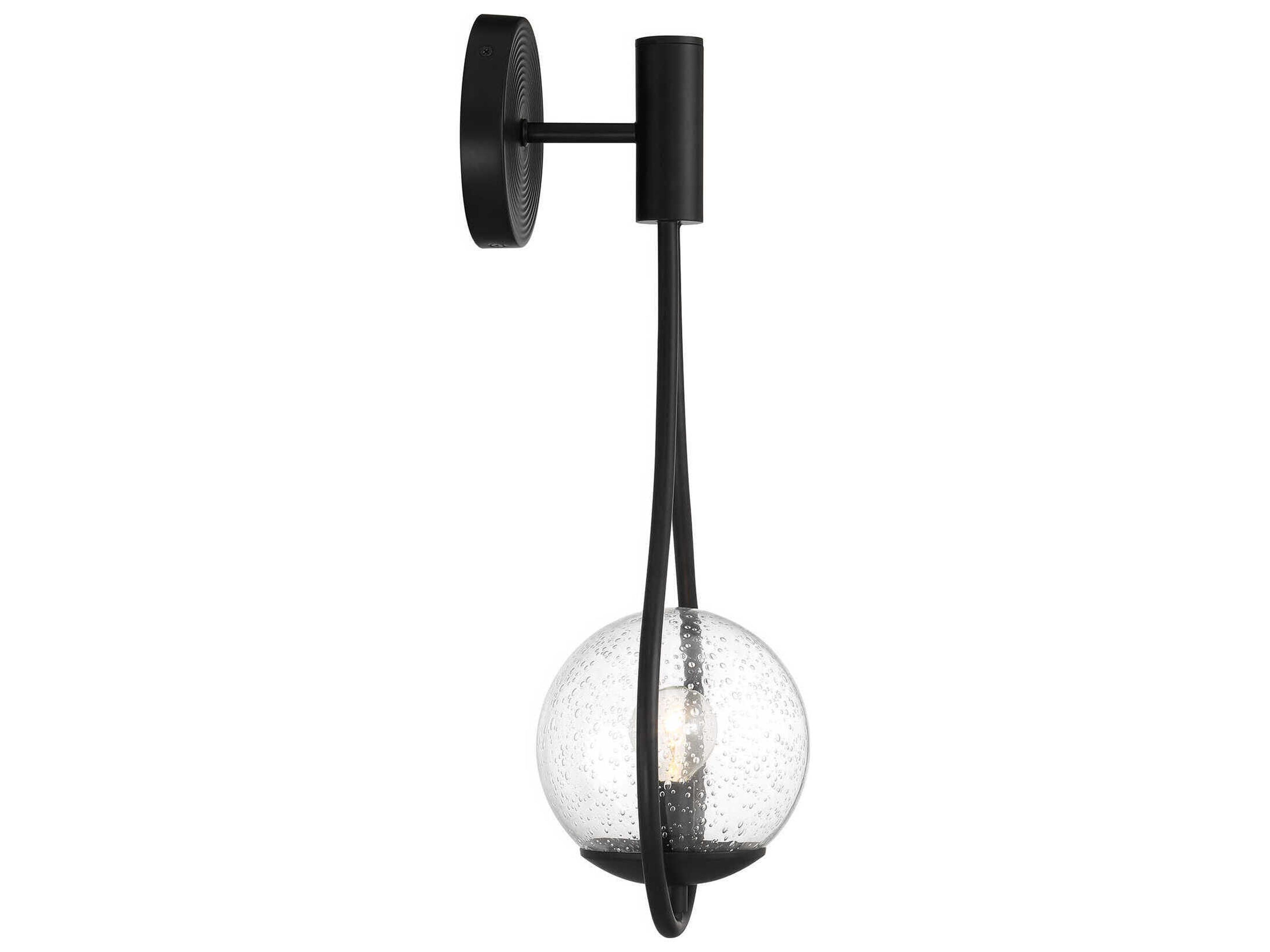 Savoy House Encino 1-Light Matte Black Wall Sconce