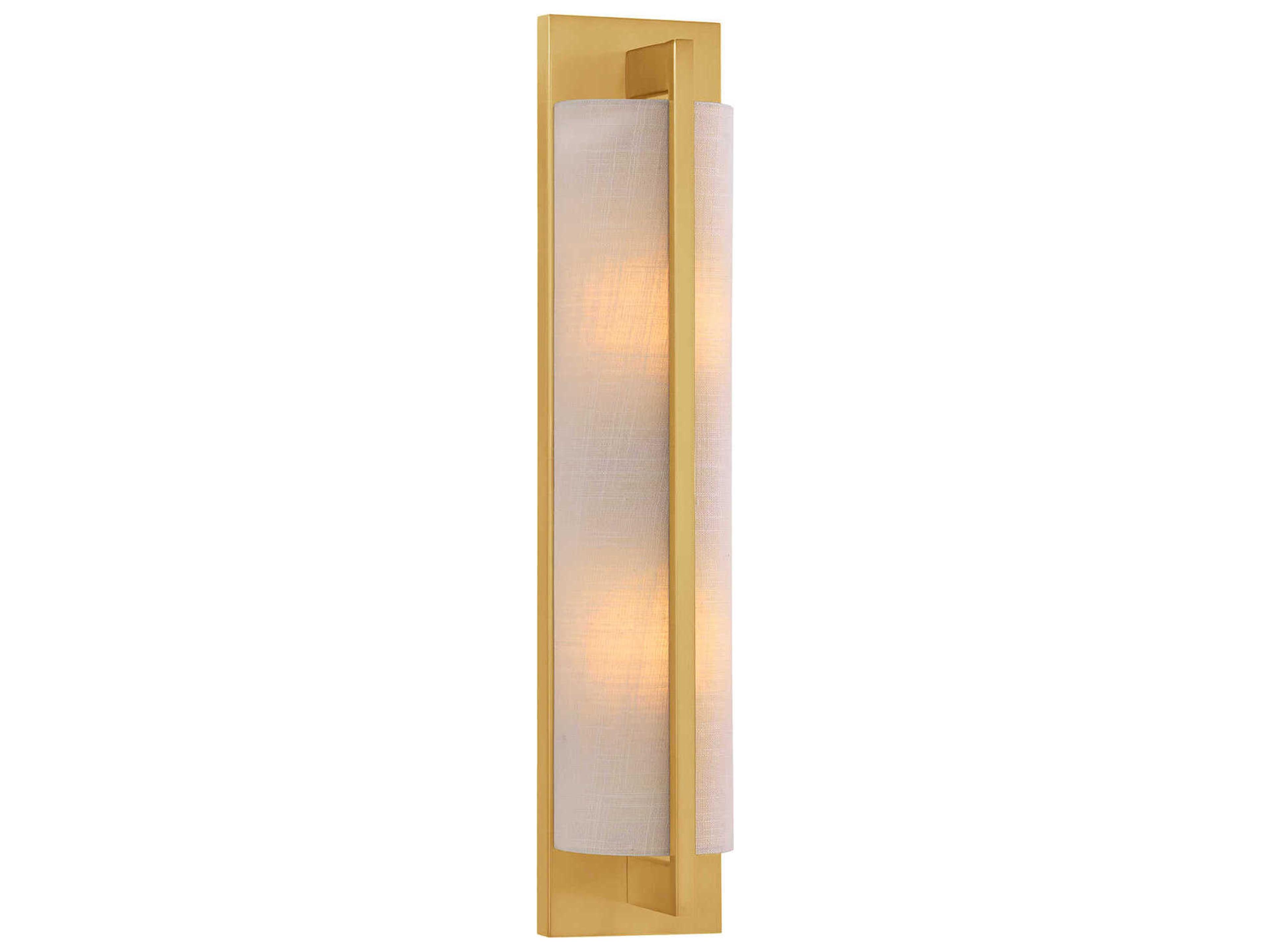 Carver 2-Light Warm Brass Wall Sconce