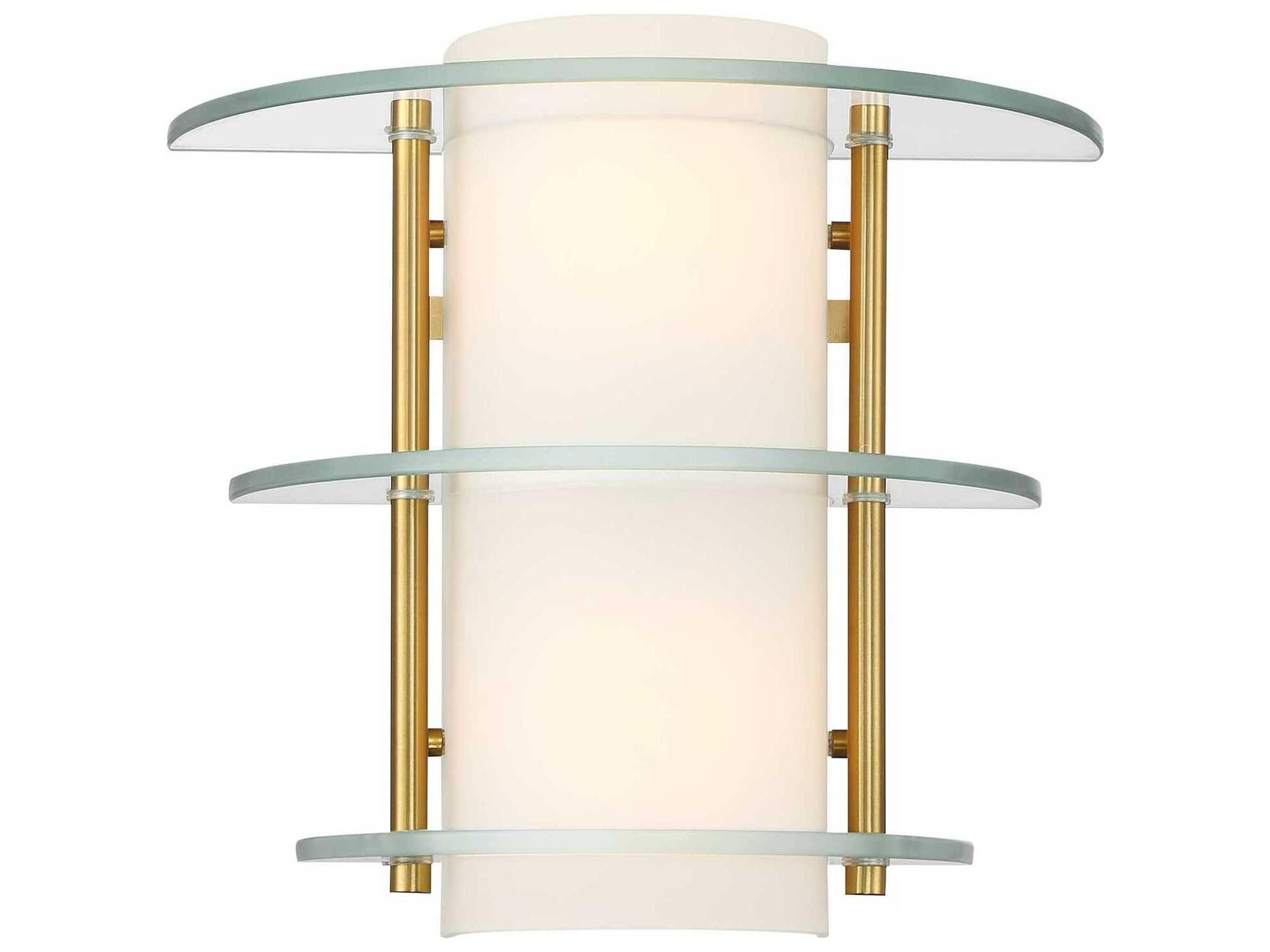 Newell 2-Light Warm Brass Wall Sconce