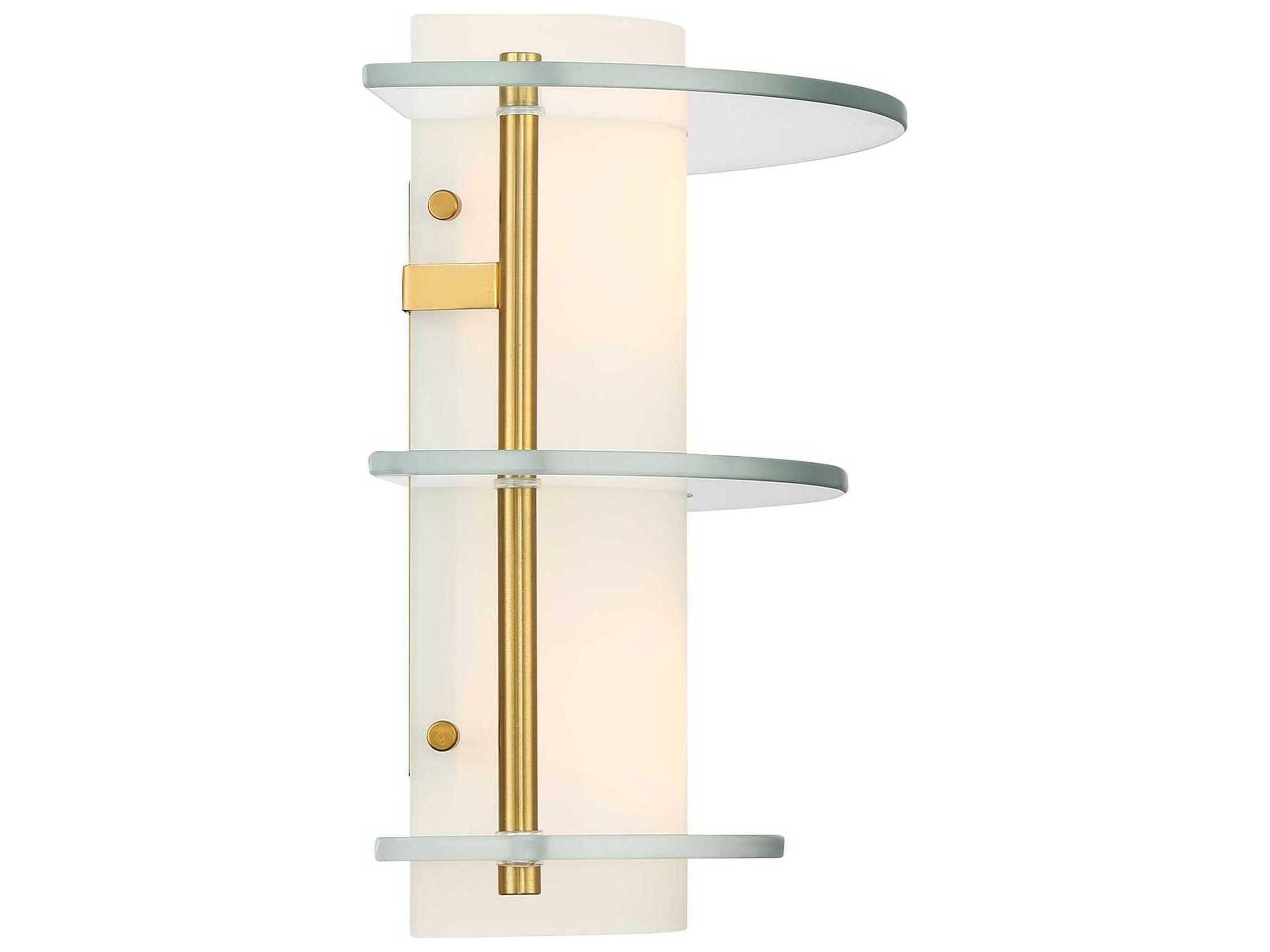 Savoy House Newell 2-Light Warm Brass Wall Sconce