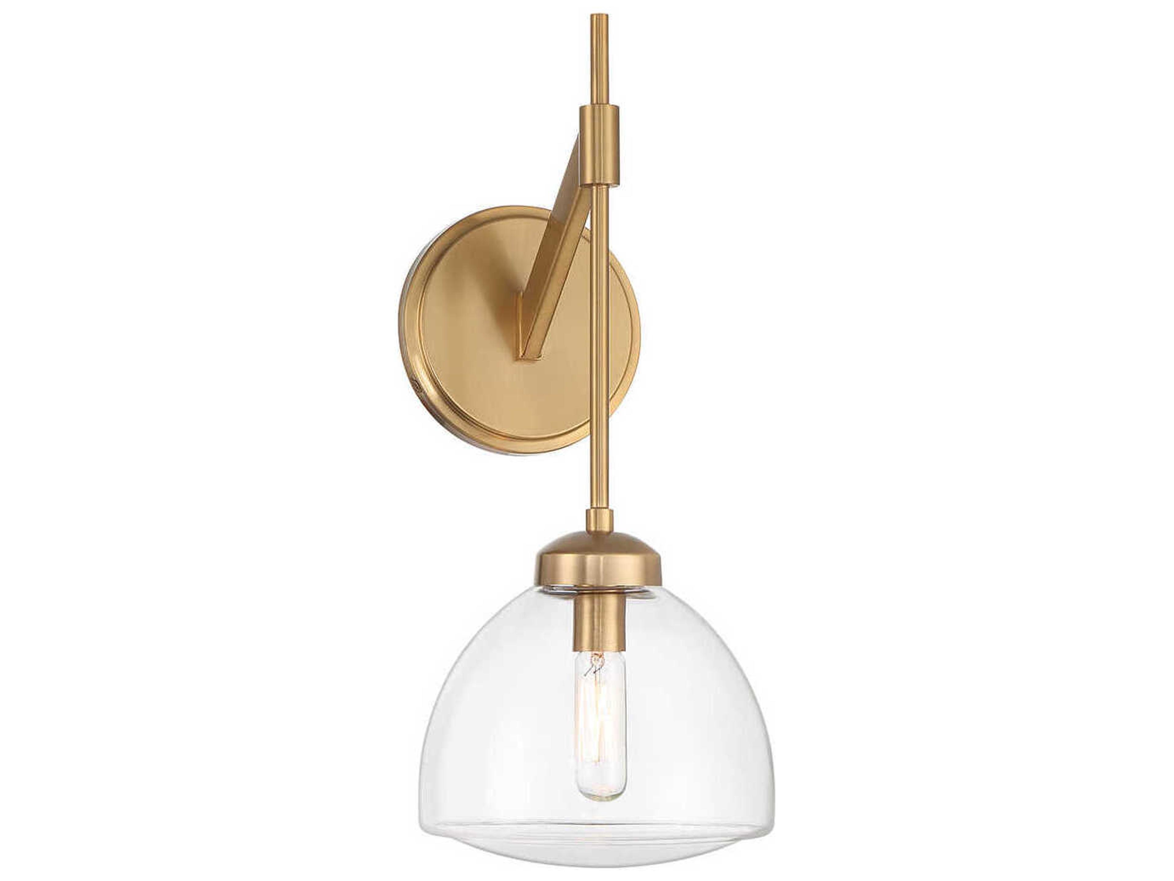 Corbin 1-Light Warm Brass Wall Sconce