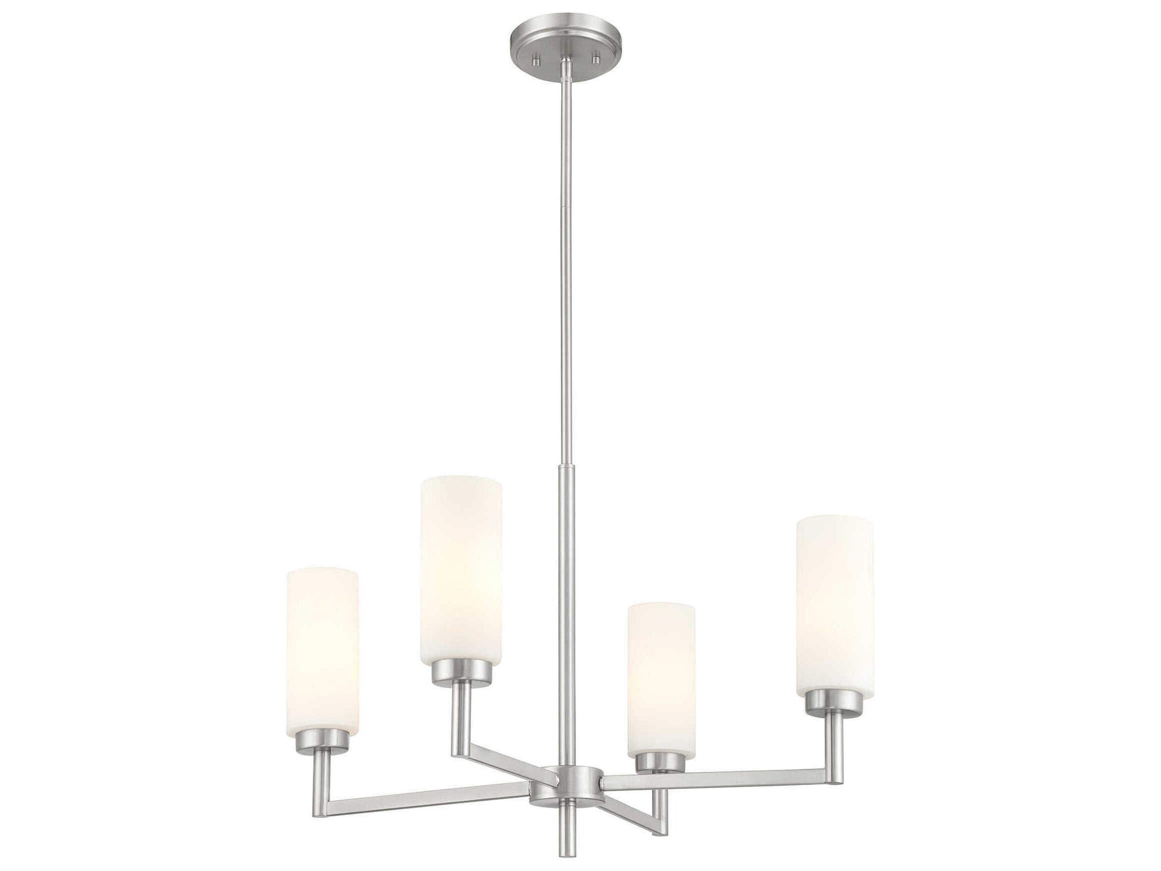 Meridian 4-Light Brushed Nickel Chandelier