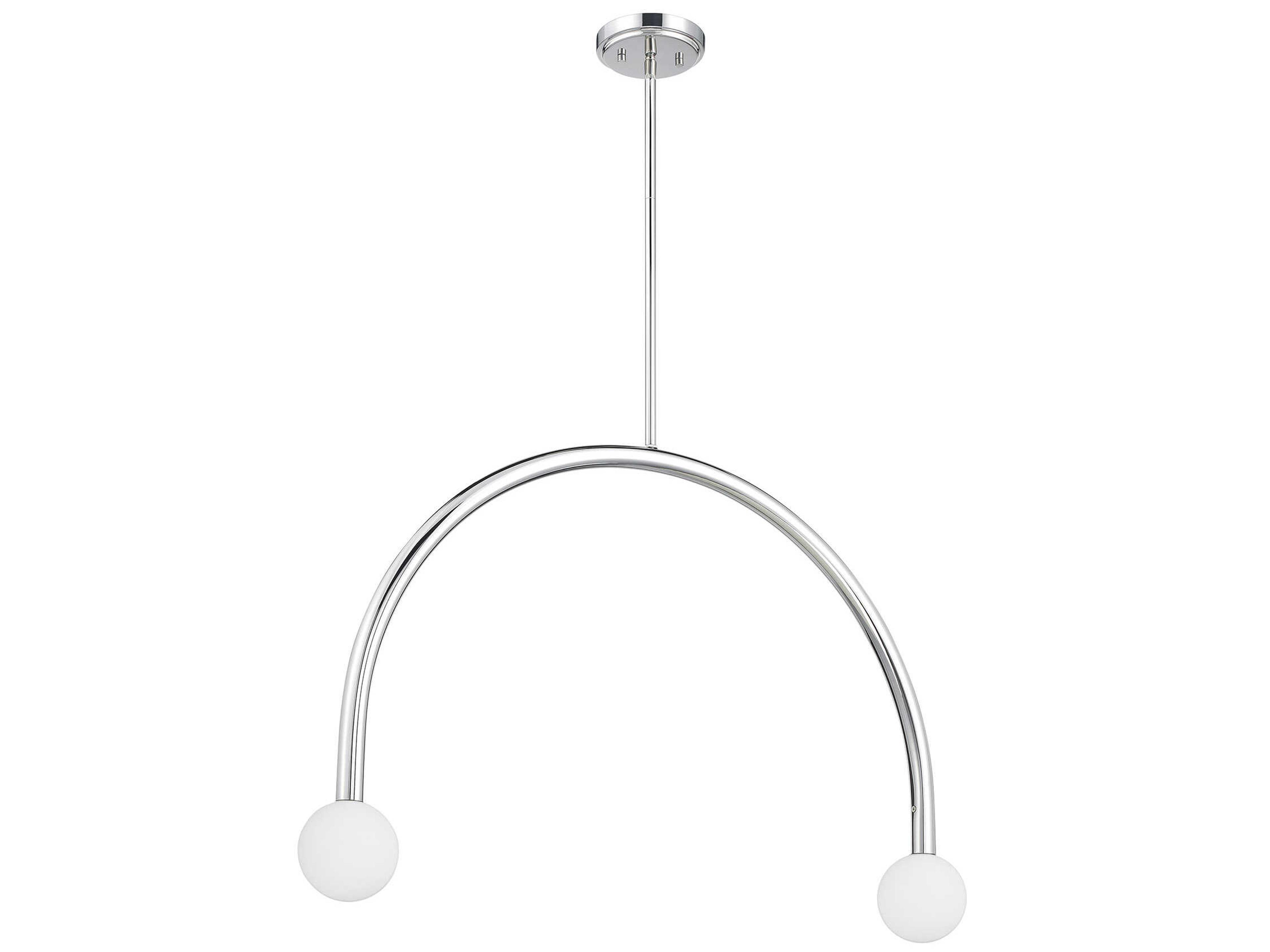 Savoy House Meridian 2-Light Chrome Island Pendant