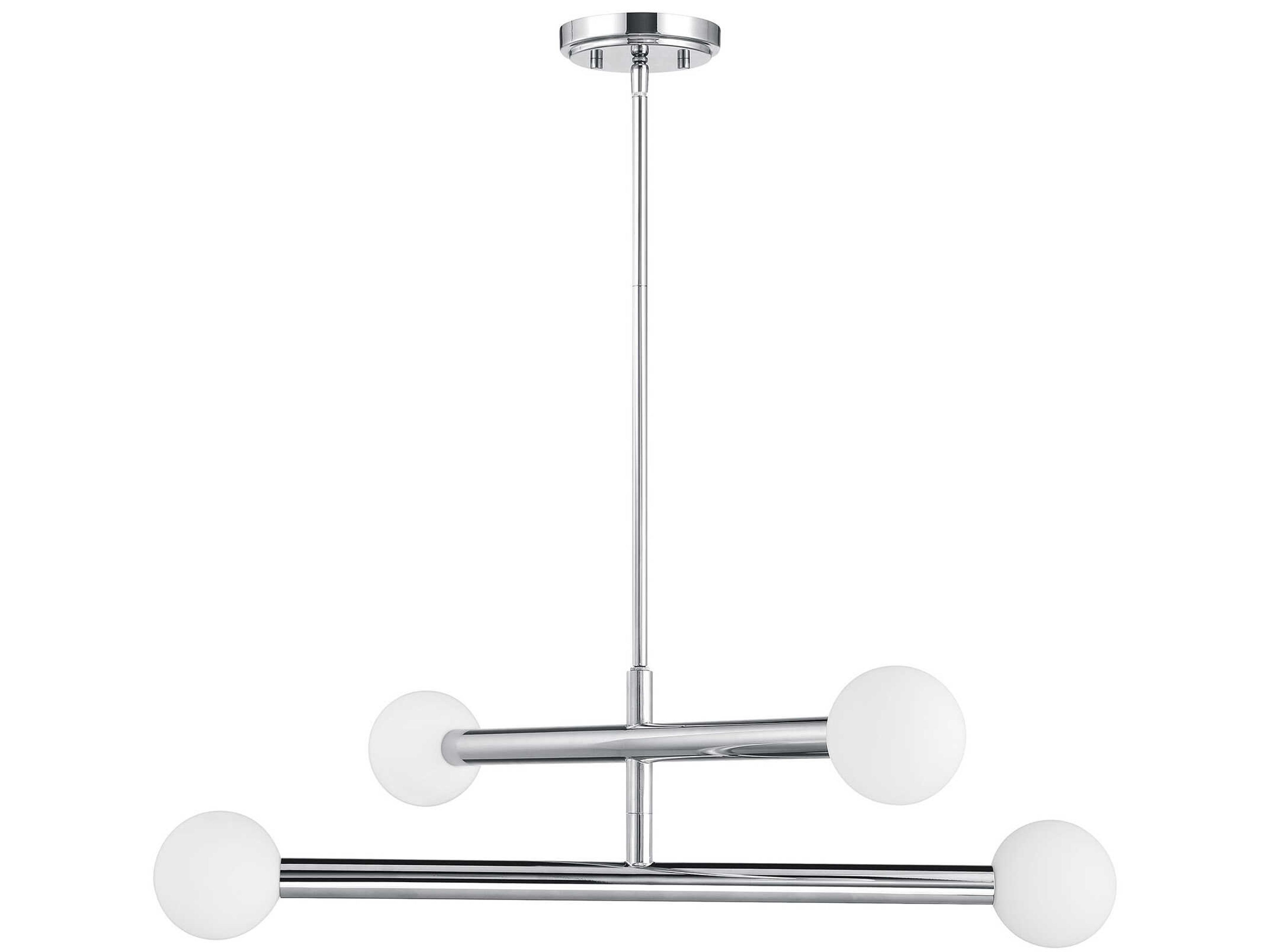 Savoy House Meridian 4-Light Chrome Globe Chandelier