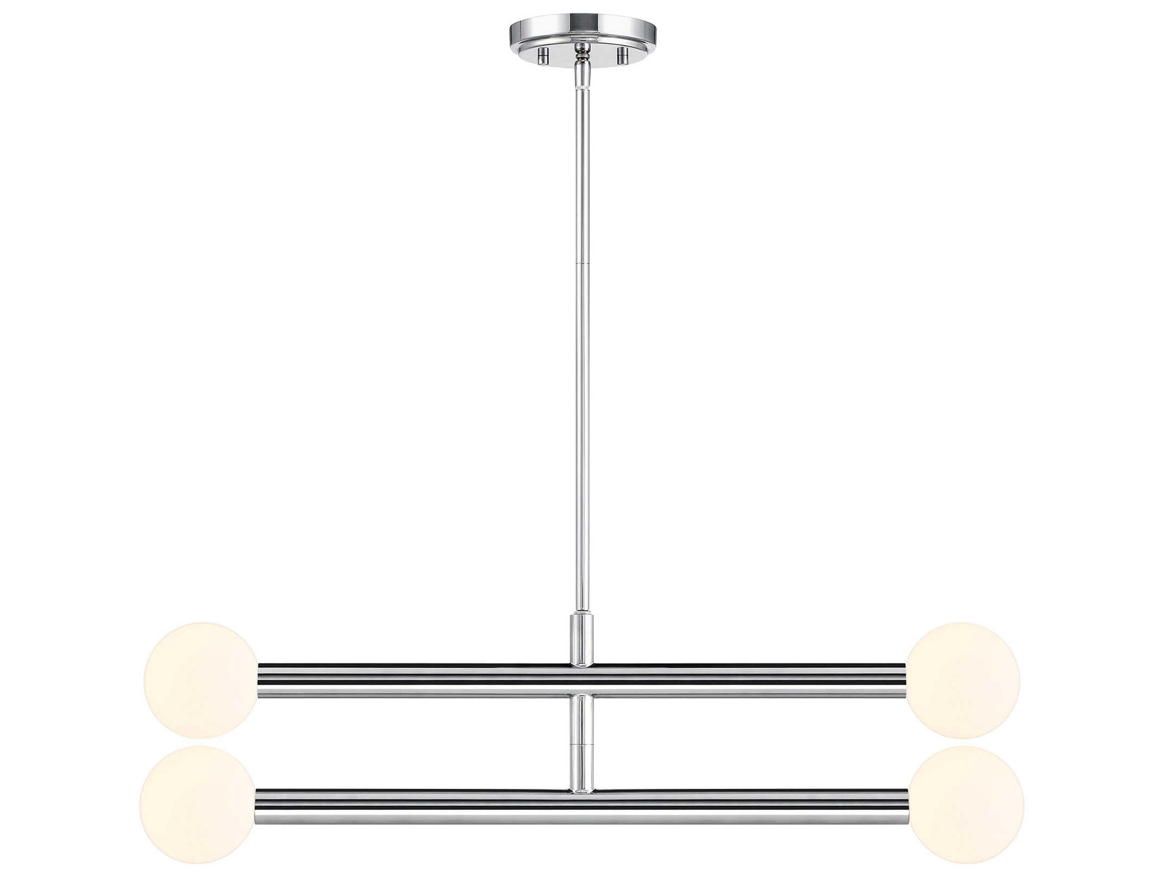 Savoy House Meridian 4-Light Chrome Globe Chandelier