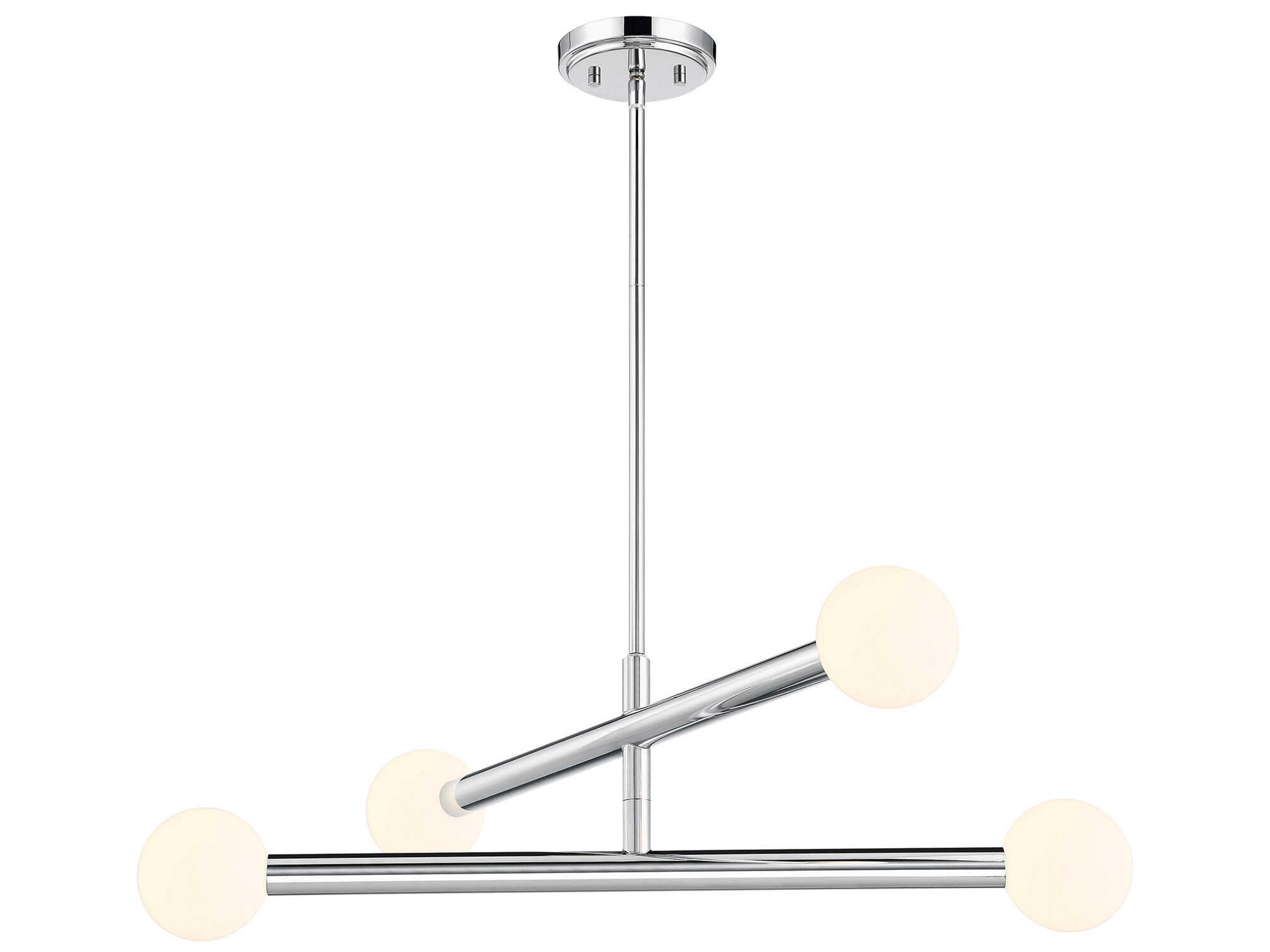 Savoy House Meridian 4-Light Chrome Globe Chandelier