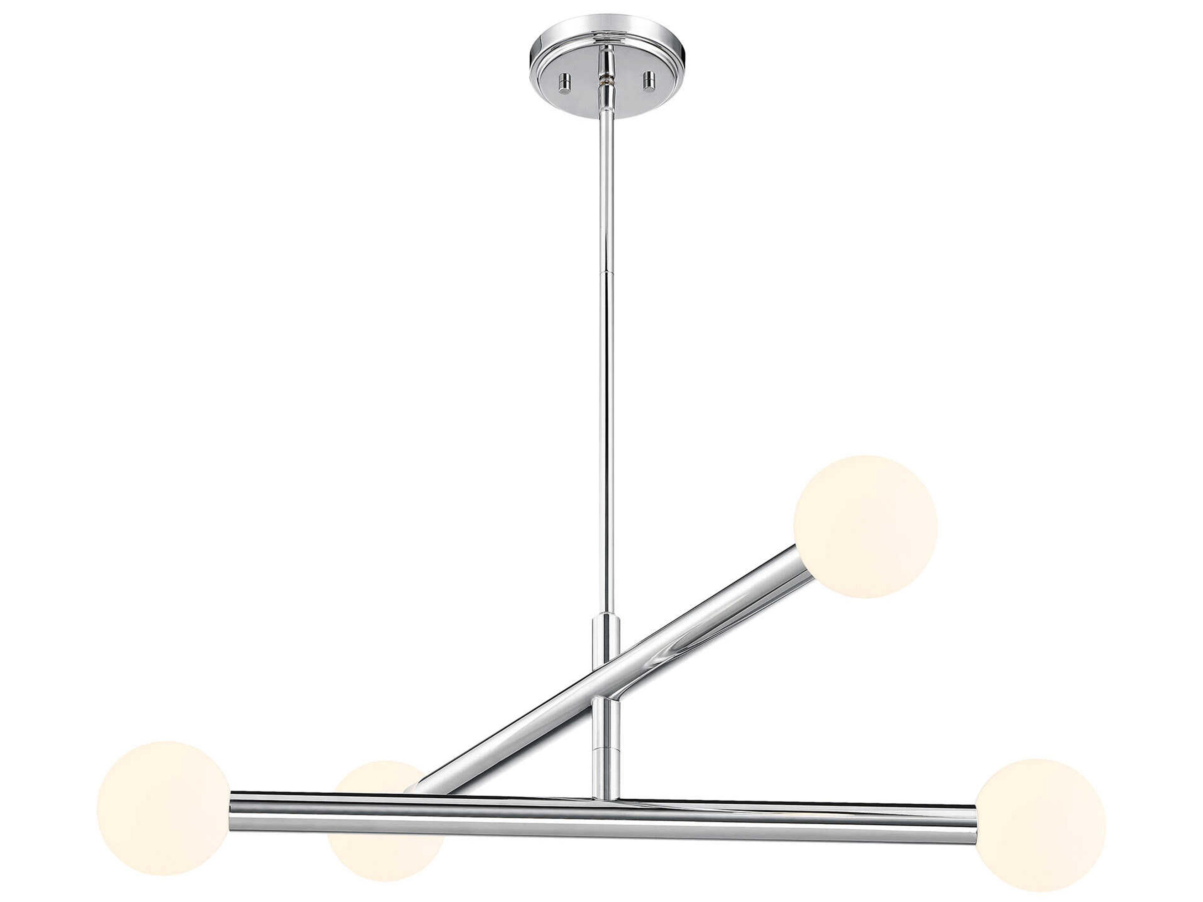 Savoy House Meridian 4-Light Chrome Globe Chandelier
