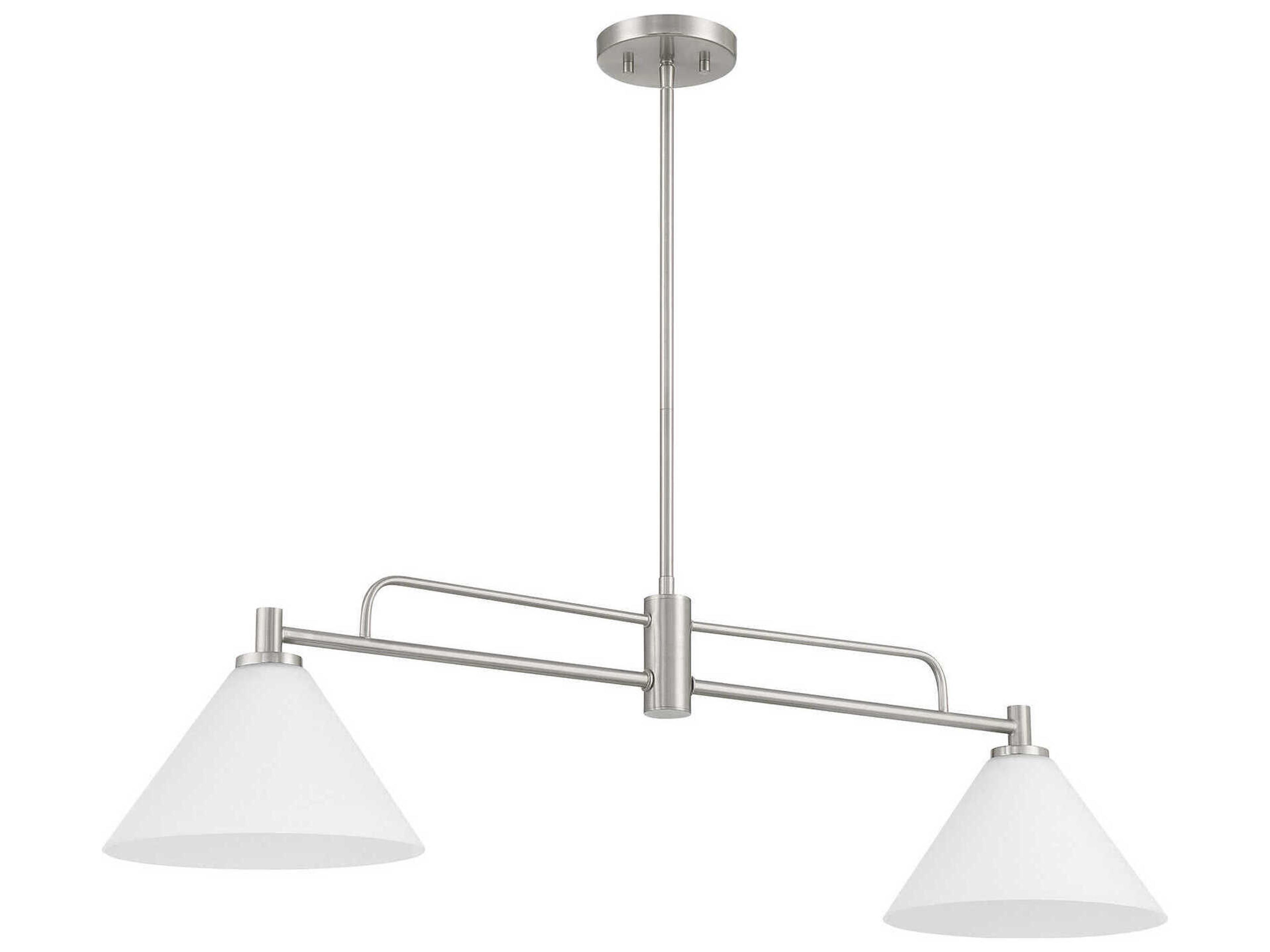Savoy House Meridian 2-Light Brushed Nickel Island Pendant