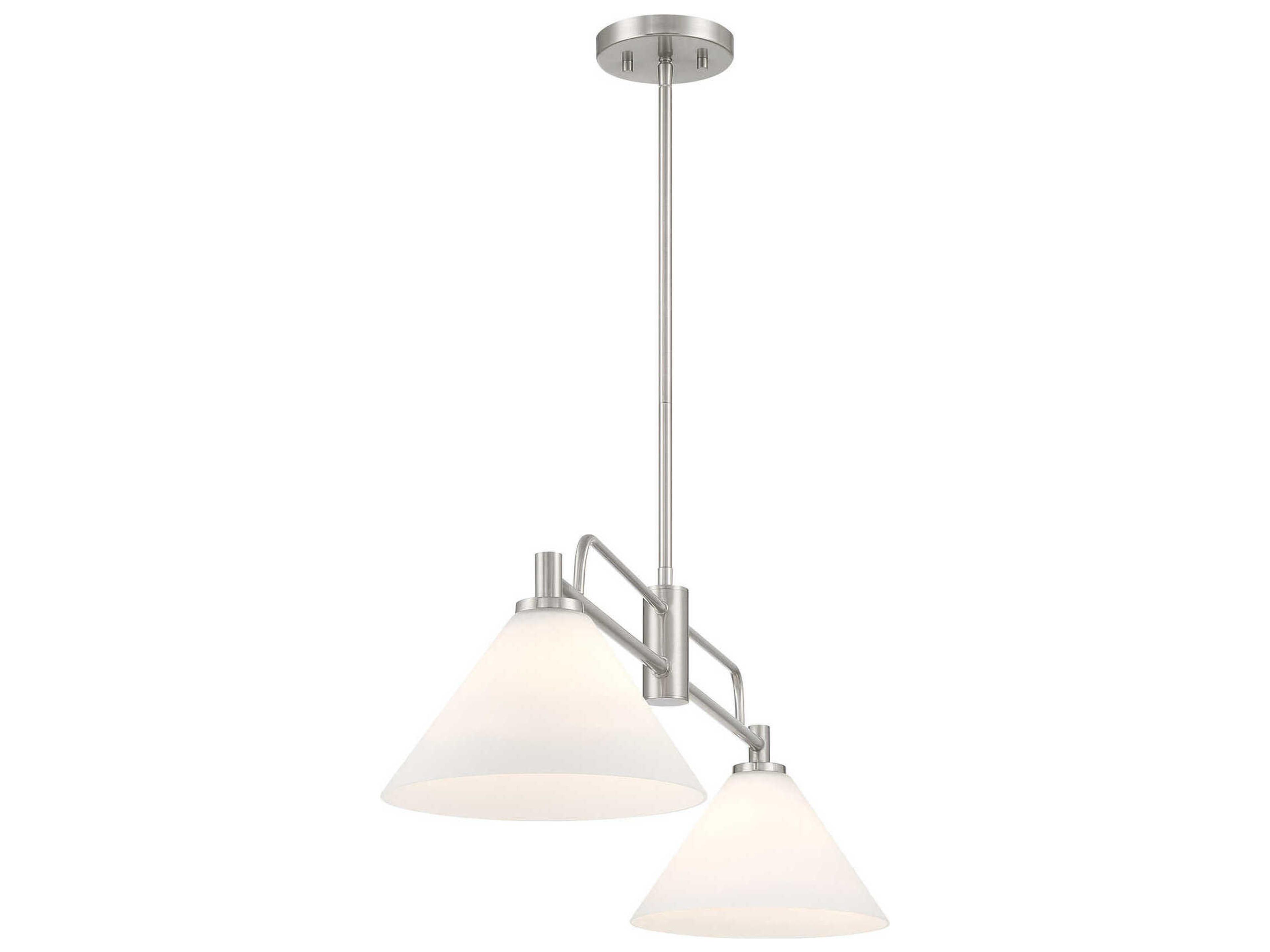 Savoy House Meridian 2-Light Brushed Nickel Island Pendant