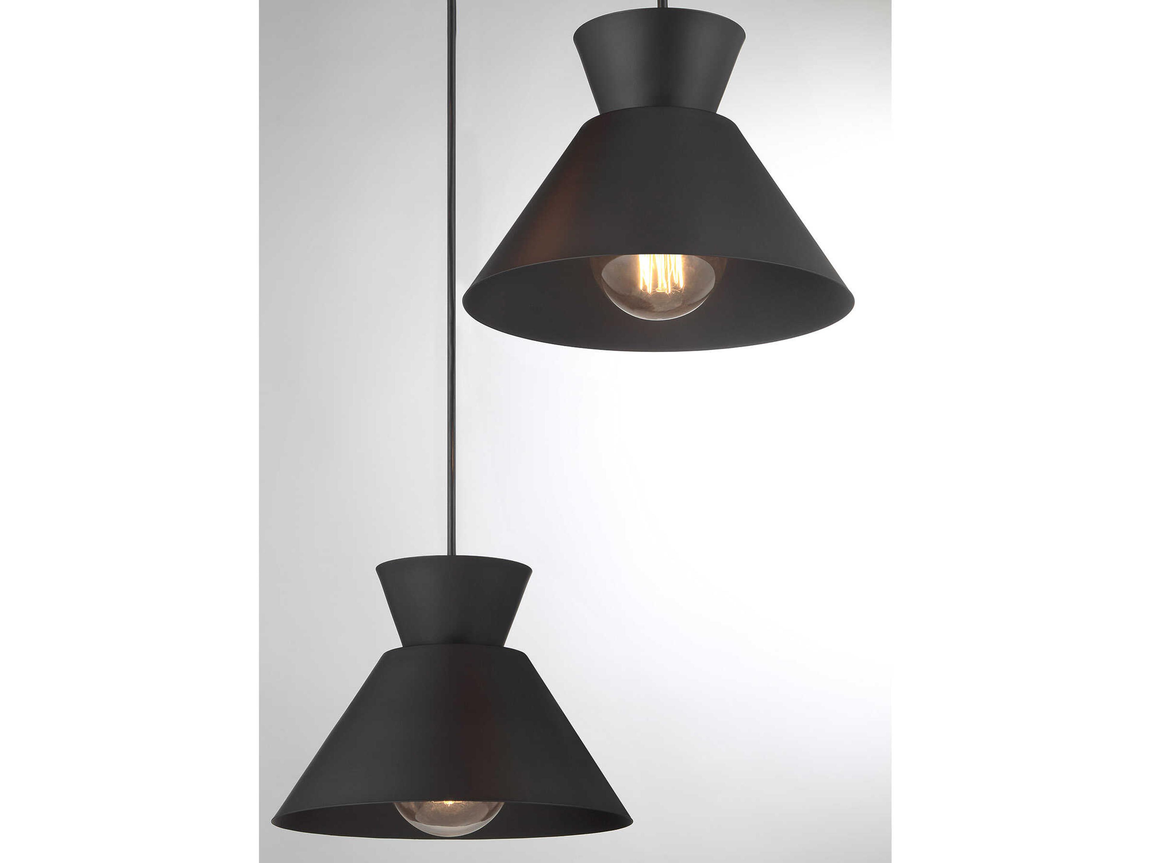 Savoy House Meridian 3-Light Matte Black Pendant