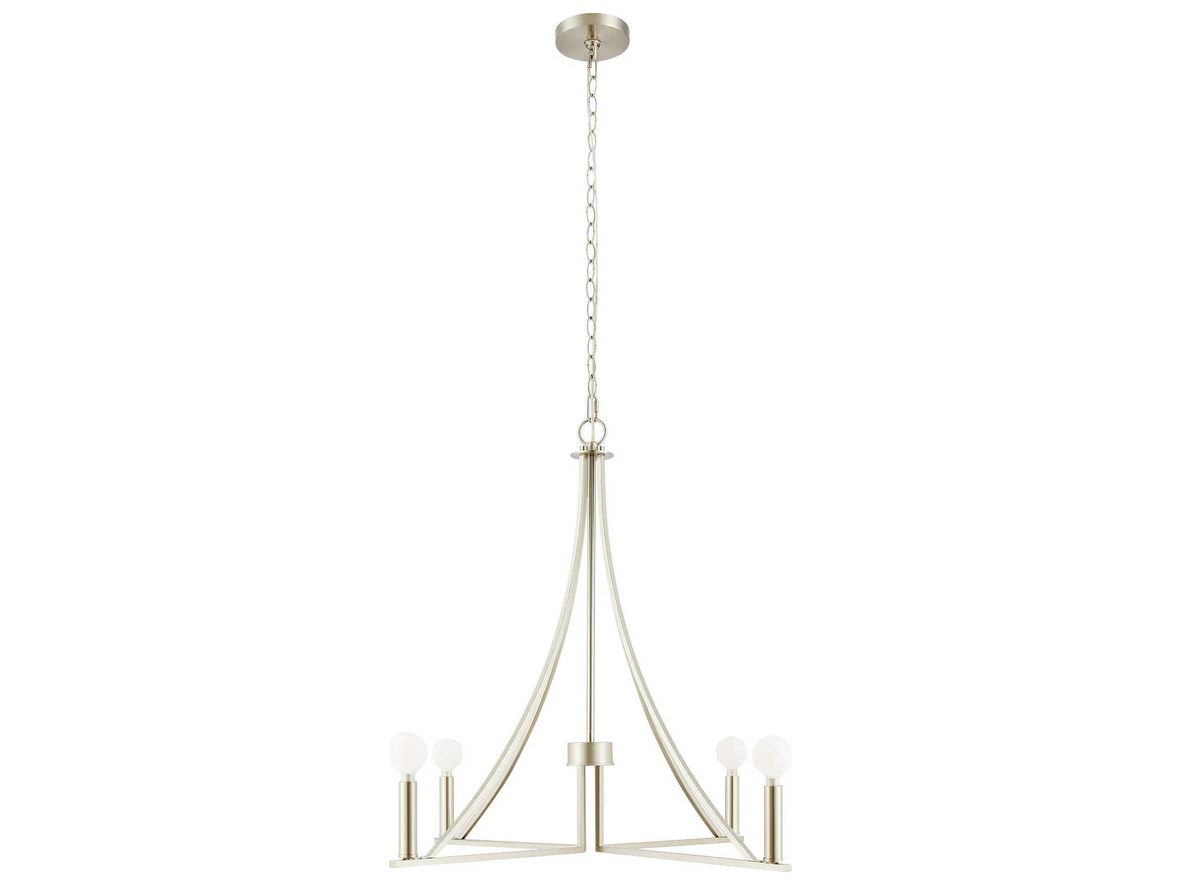 Savoy House Meridian 4-Light Brushed Nickel Chandelier