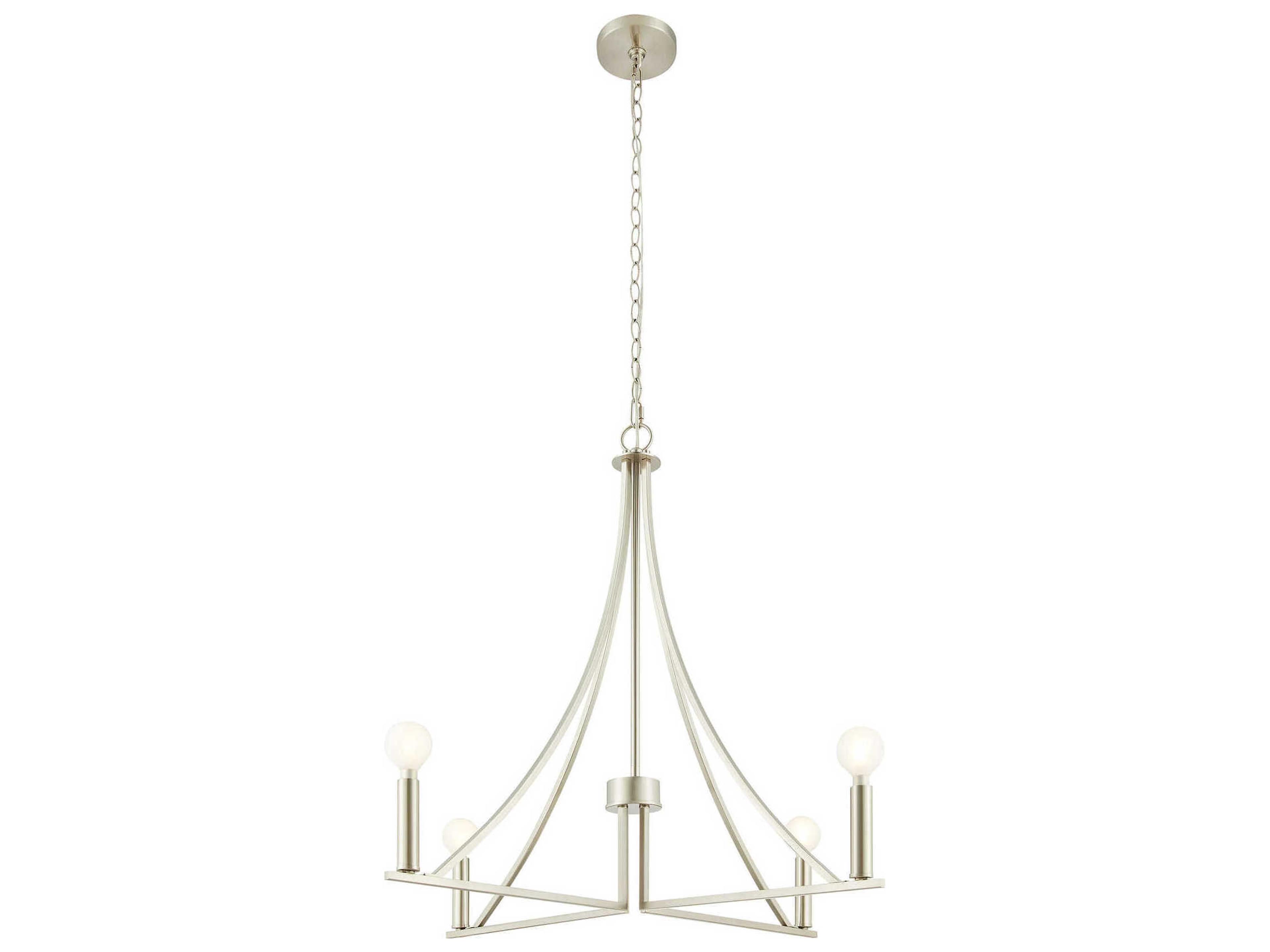 Savoy House Meridian 4-Light Brushed Nickel Chandelier
