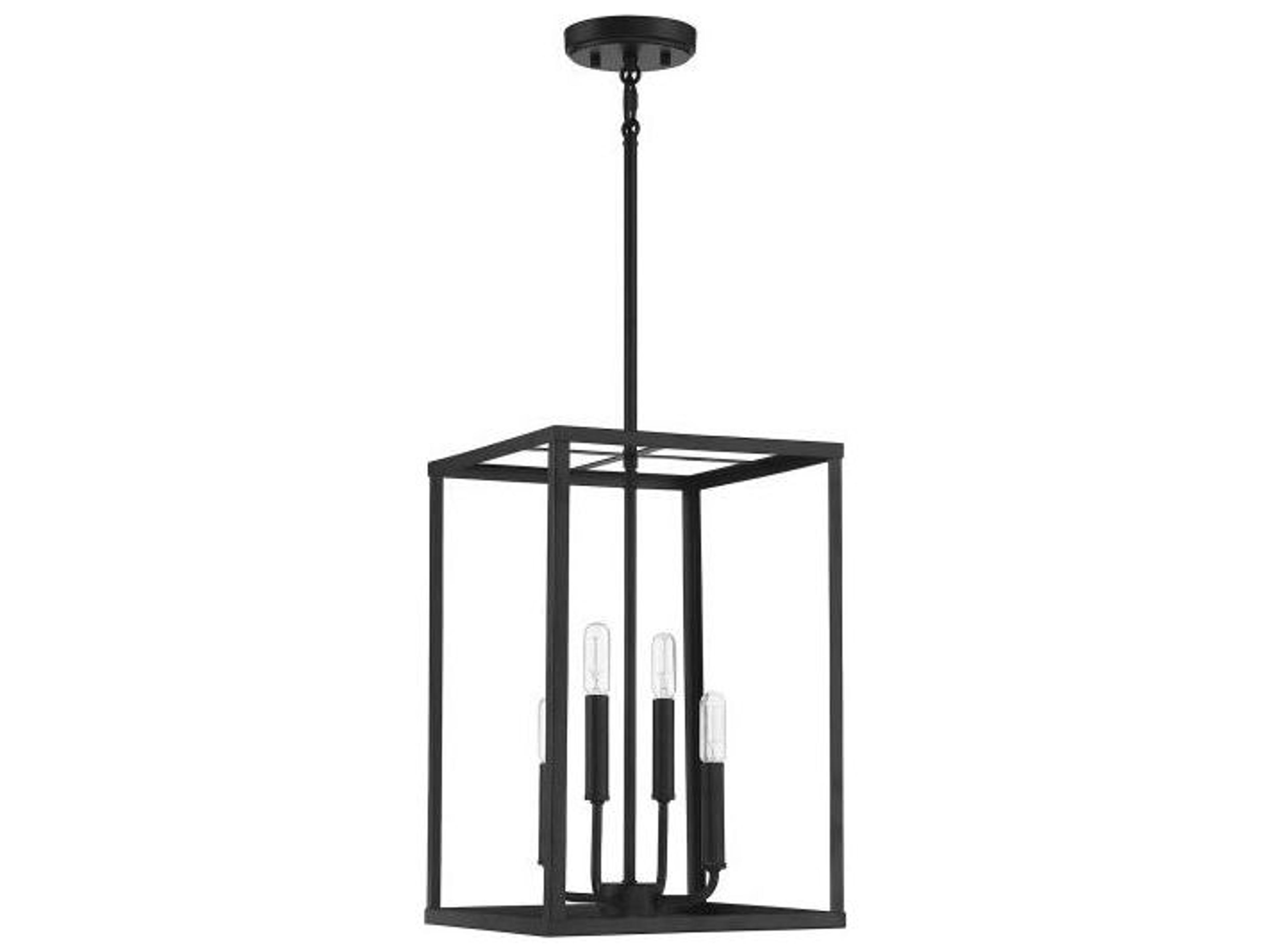 Savoy House Meridian 4-Light Matte Black Mini Pendant