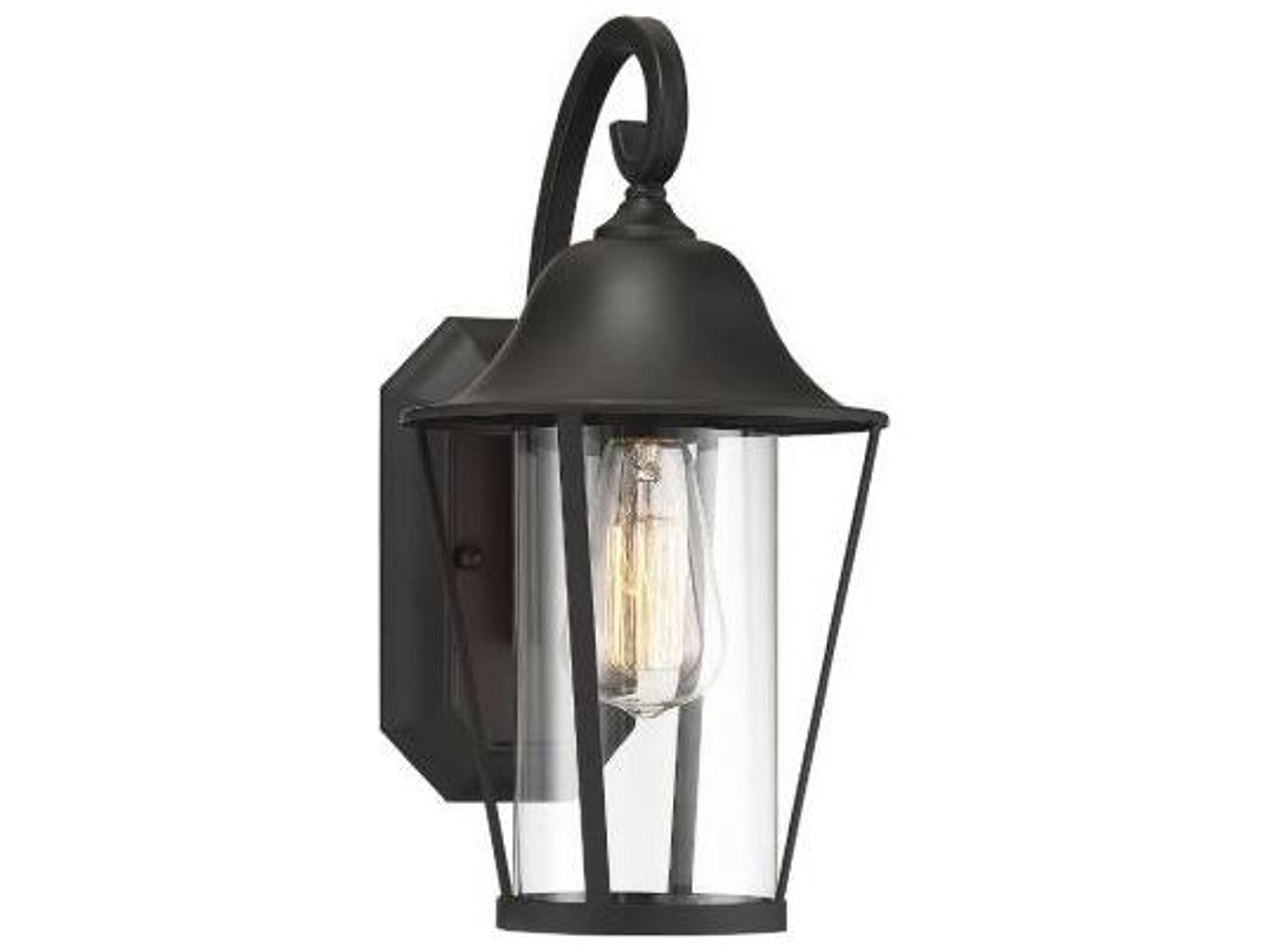 Savoy House Meridian 1 - Light Glass Outdoor Wall Light