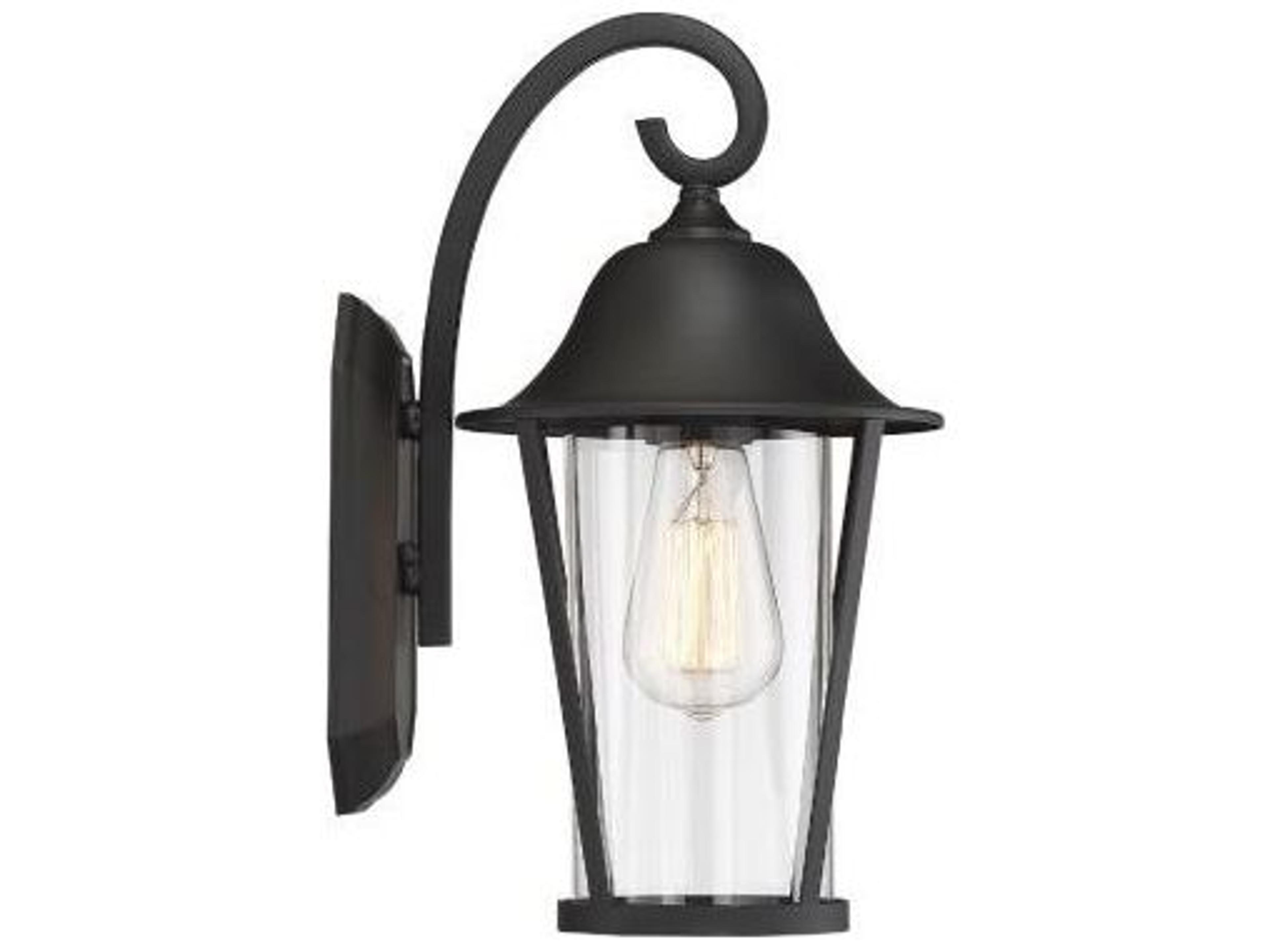 Savoy House Meridian 1 - Light Glass Outdoor Wall Light