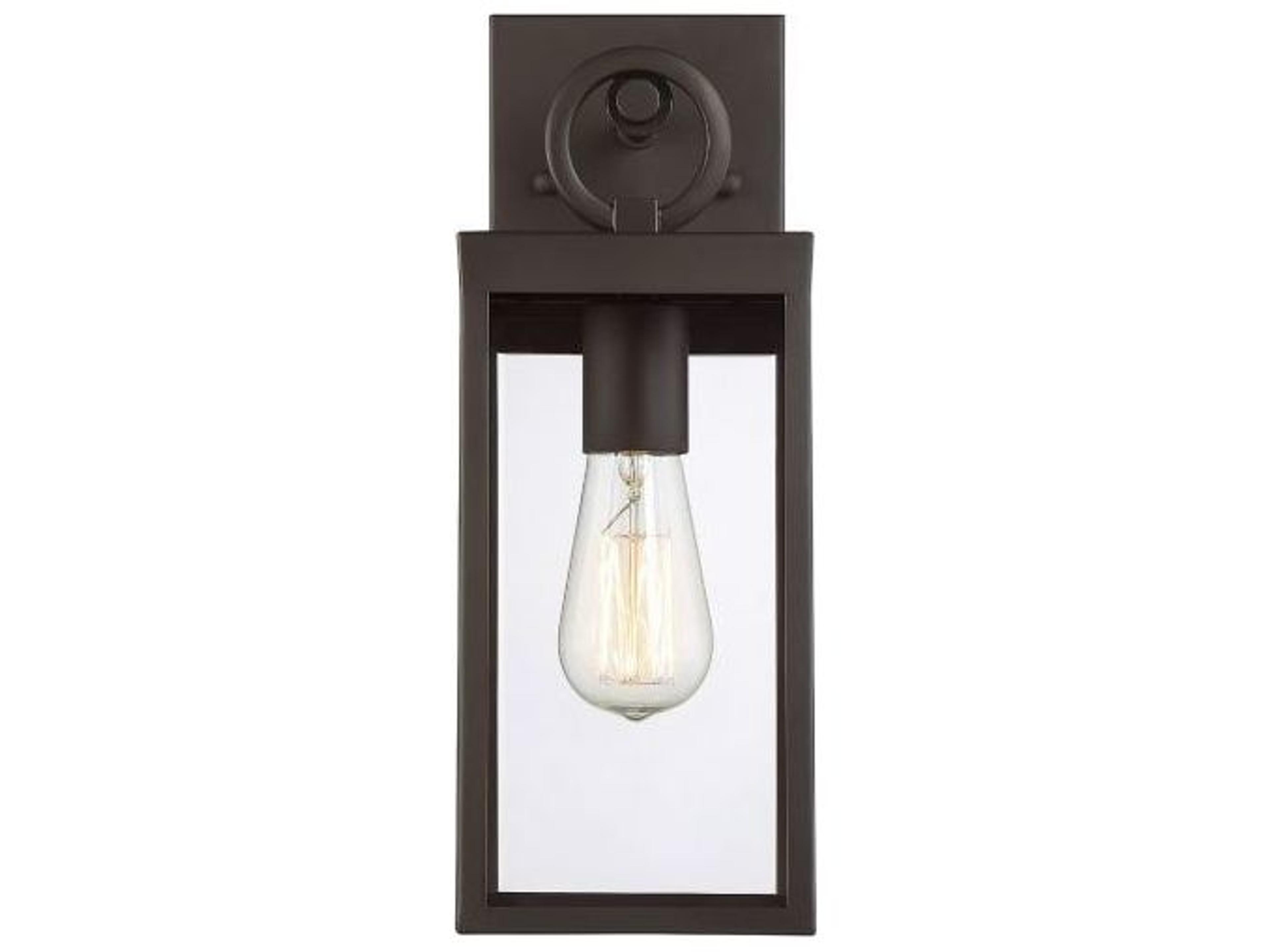 Savoy House Meridian 1 - Light Glass Outdoor Wall Light