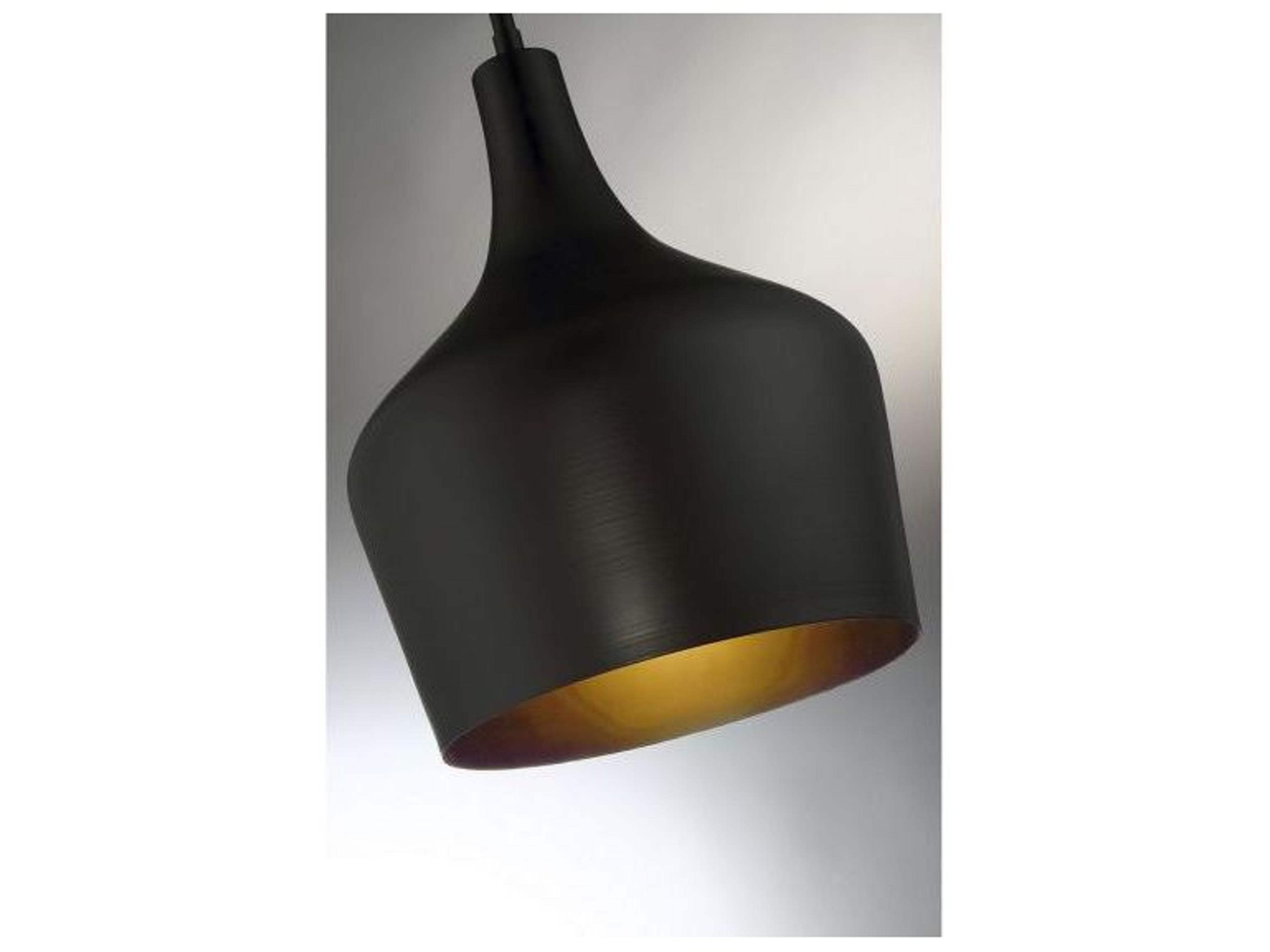 Savoy House Meridian 1-Light Oil Rubbed Bronze Bell Mini Pendant