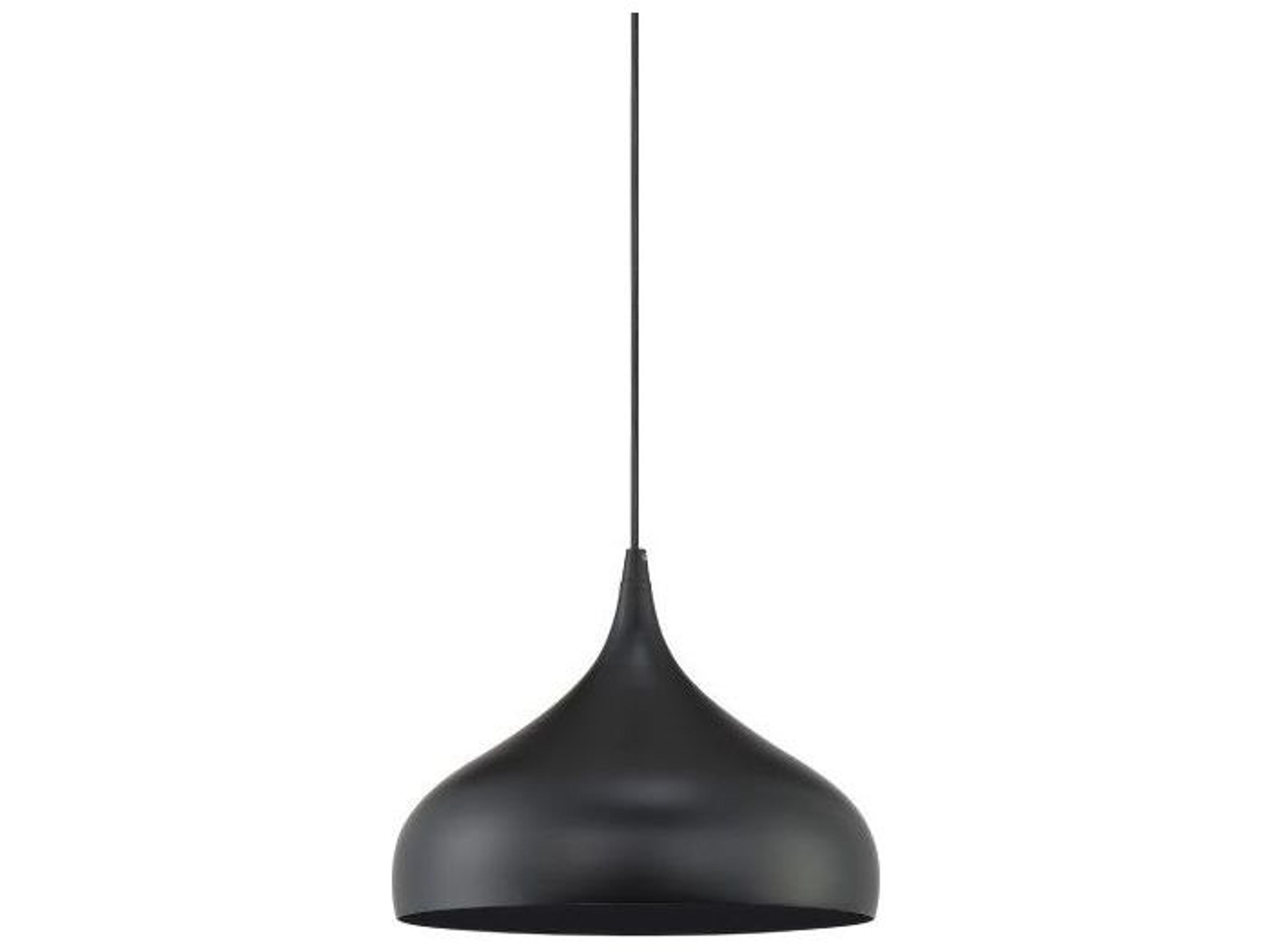 Savoy House Meridian 1-Light Matte Black Bell Mini Pendant