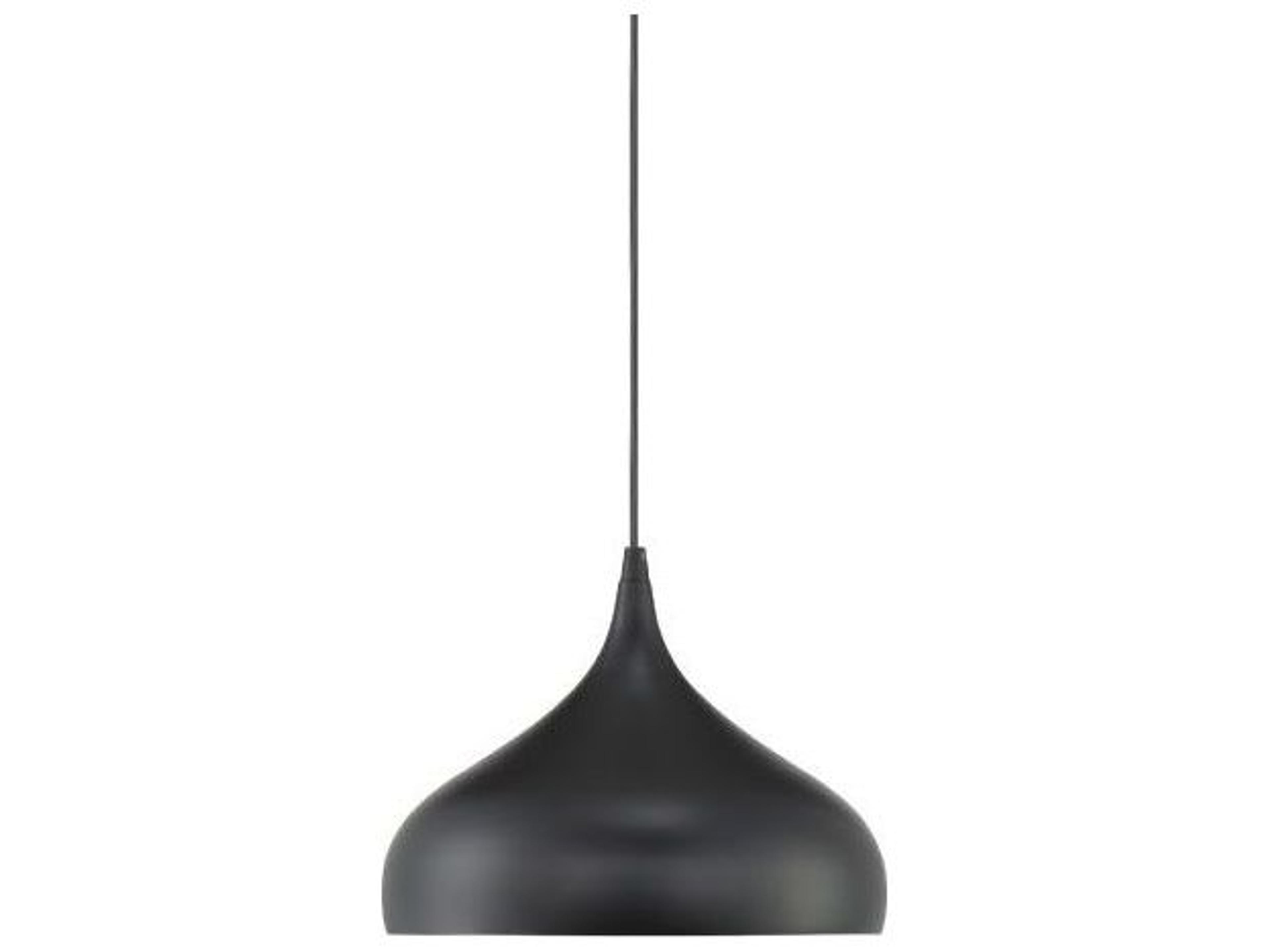 Savoy House Meridian 1-Light Matte Black Bell Mini Pendant