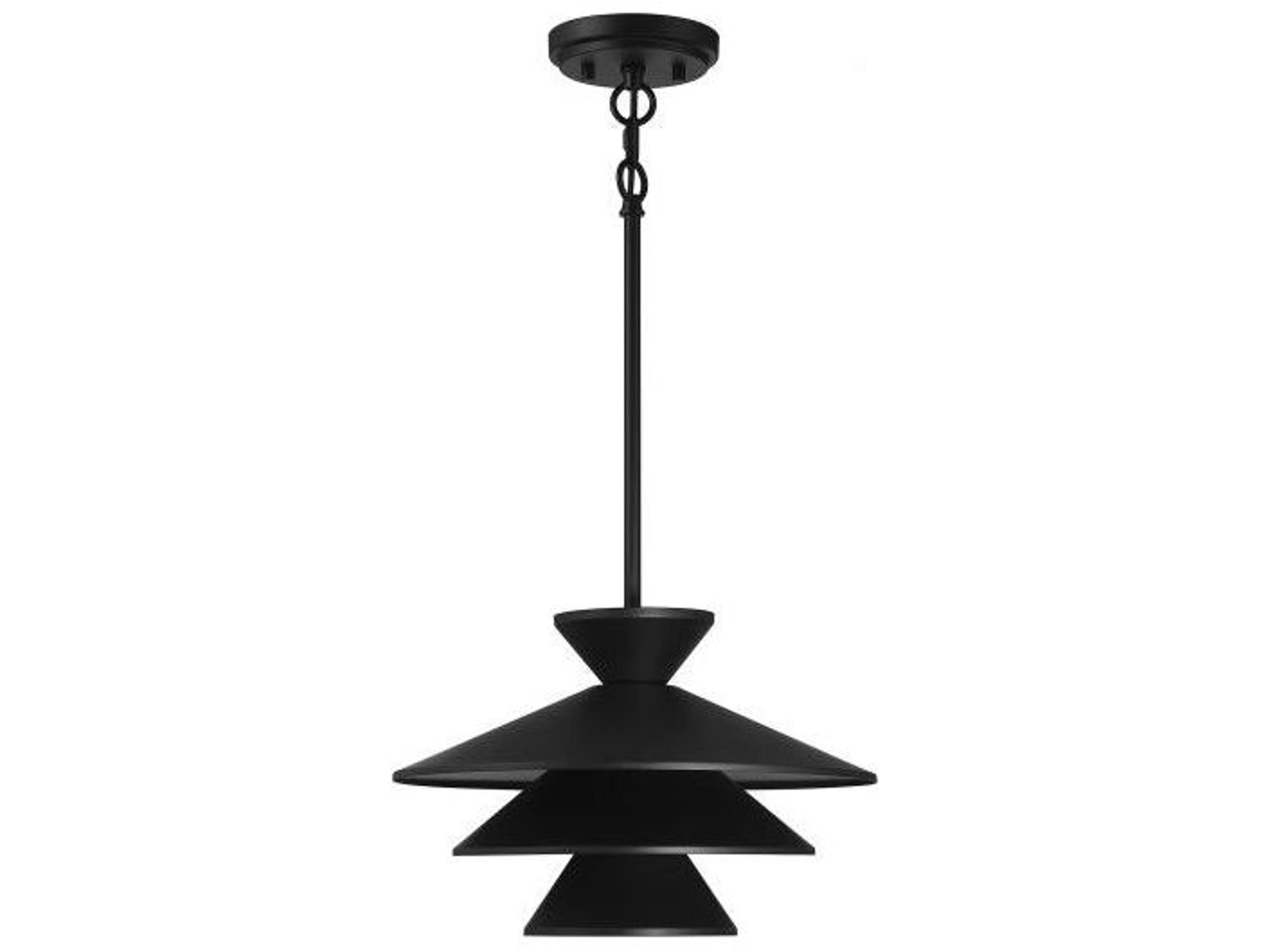 Savoy House Meridian 1-Light Matte Black Pendant