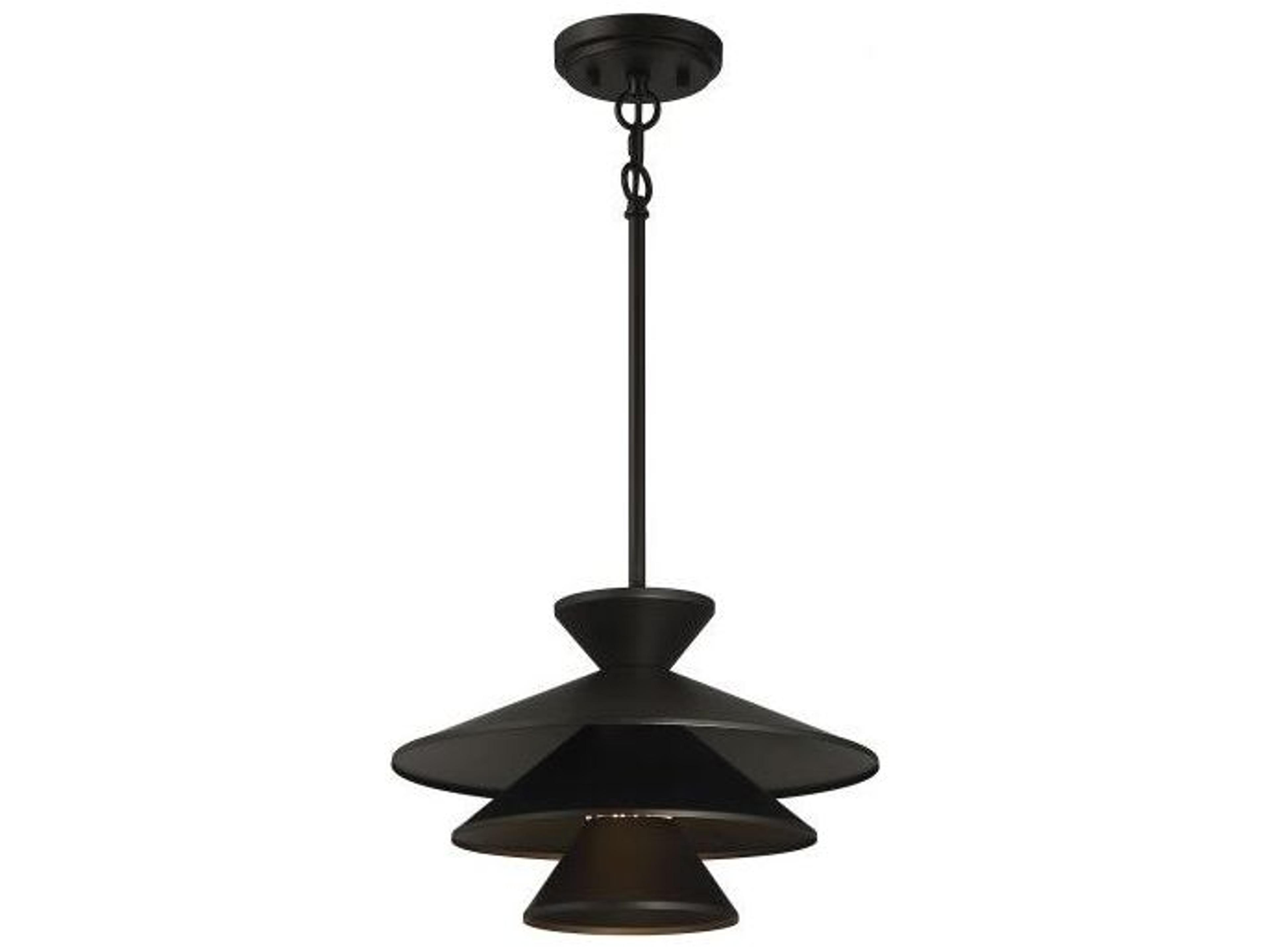 Savoy House Meridian 1-Light Matte Black Pendant
