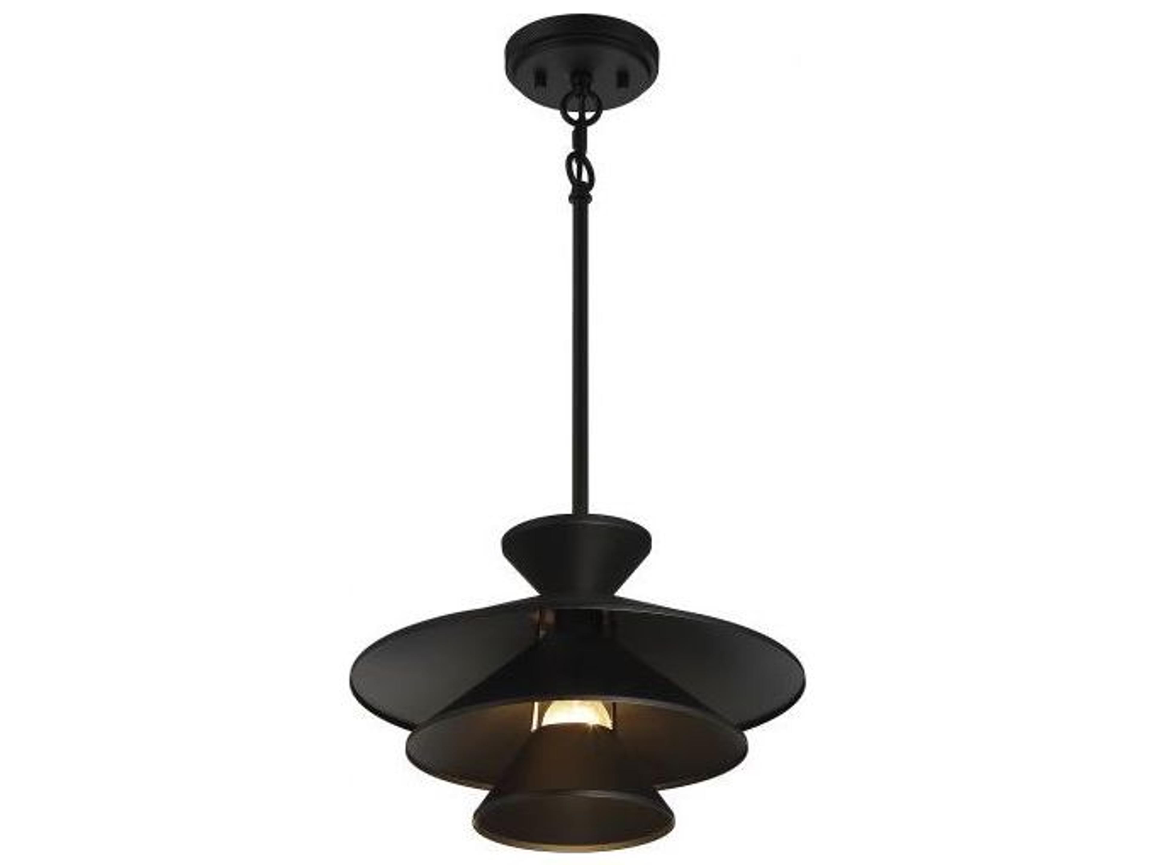 Savoy House Meridian 1-Light Matte Black Pendant