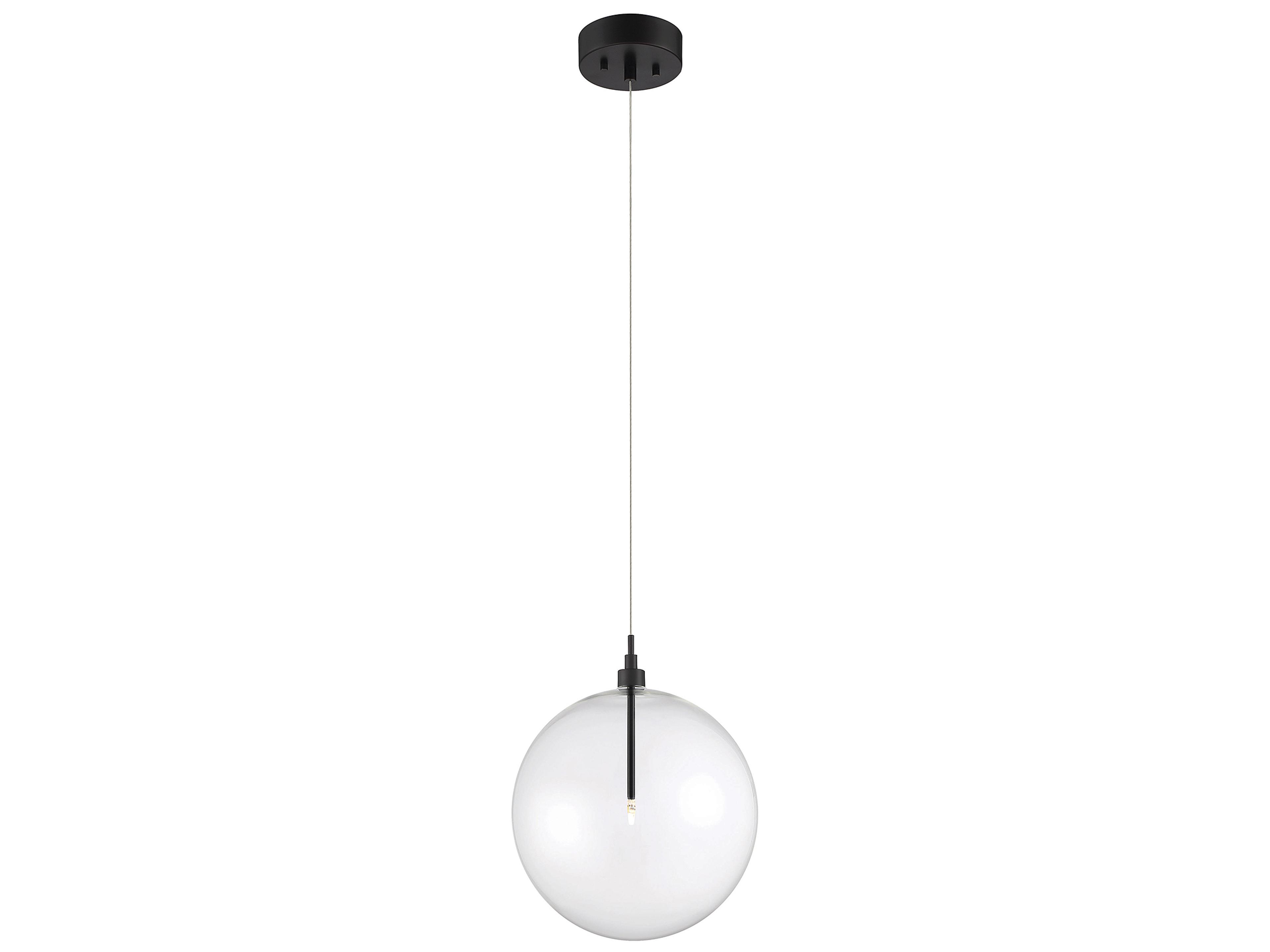 Savoy House Meridian 1-Light Oil Rubbed Bronze Glass LED Globe Pendant